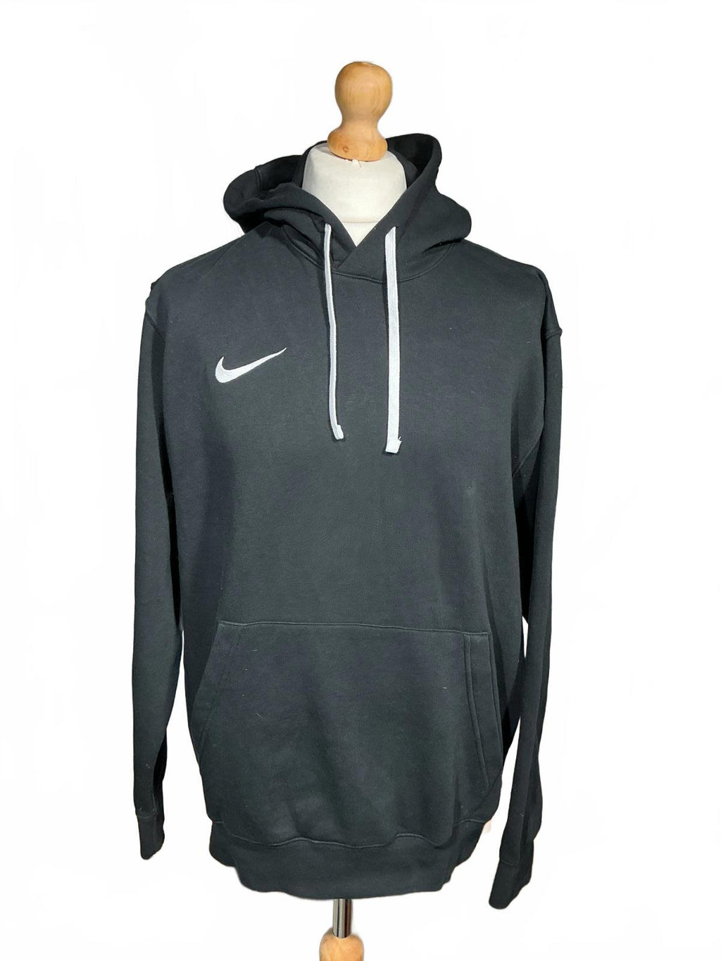 Nike Black Hoodie with White Swoosh Logo
