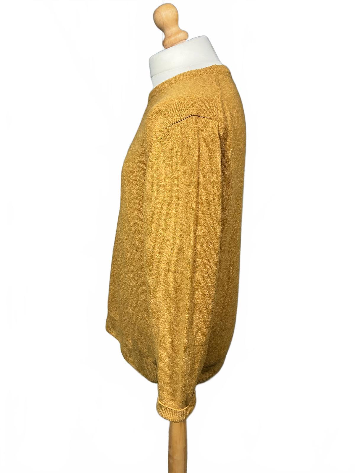Men's Barbour Sweater Yellow Crew Neck