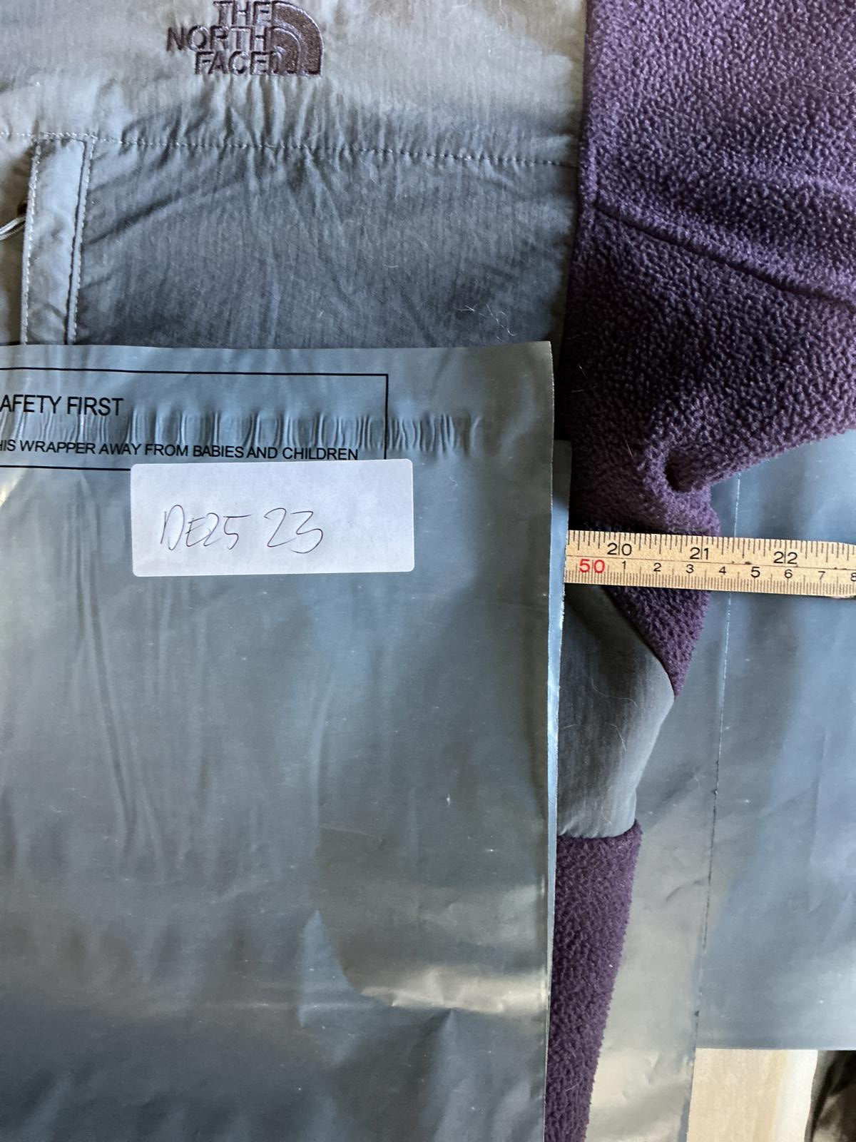 The North Face Men's Fleece Jacket Purple and Grey