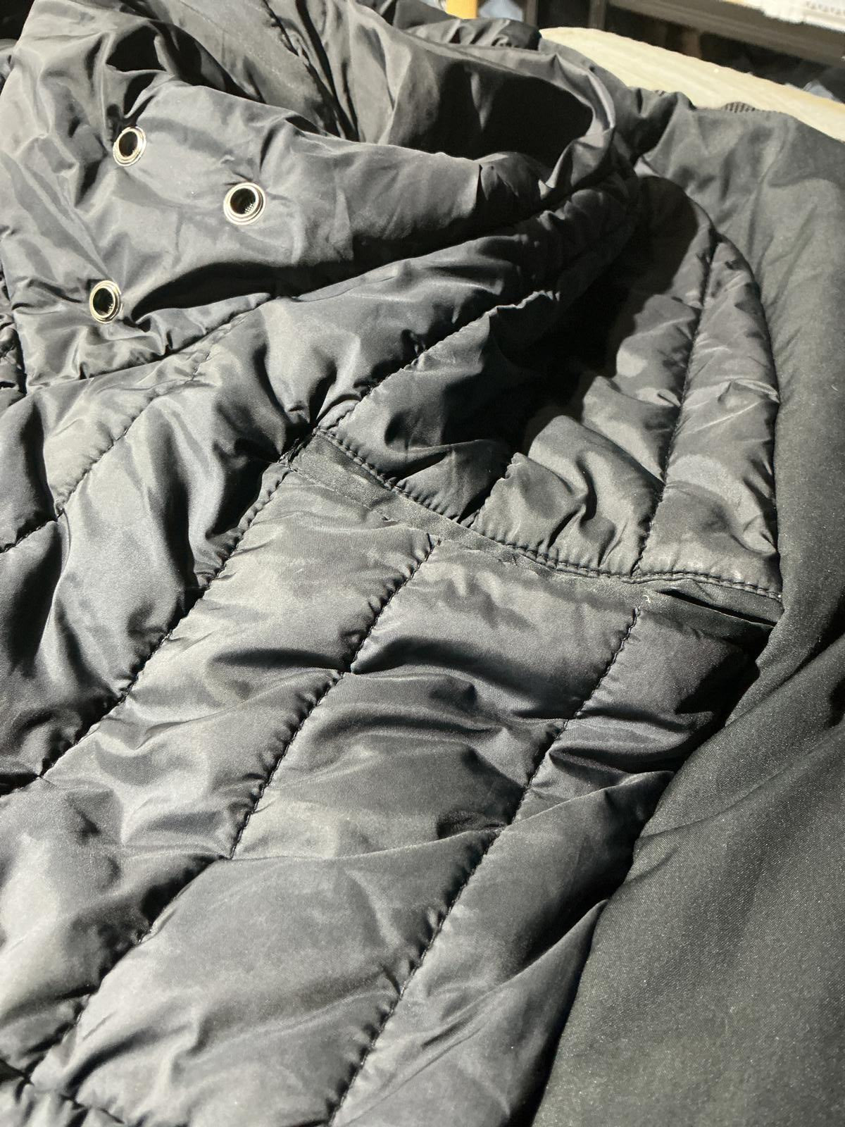 Black Men's Utility Ralph Lauren Jacket with Multiple Pockets and Hood