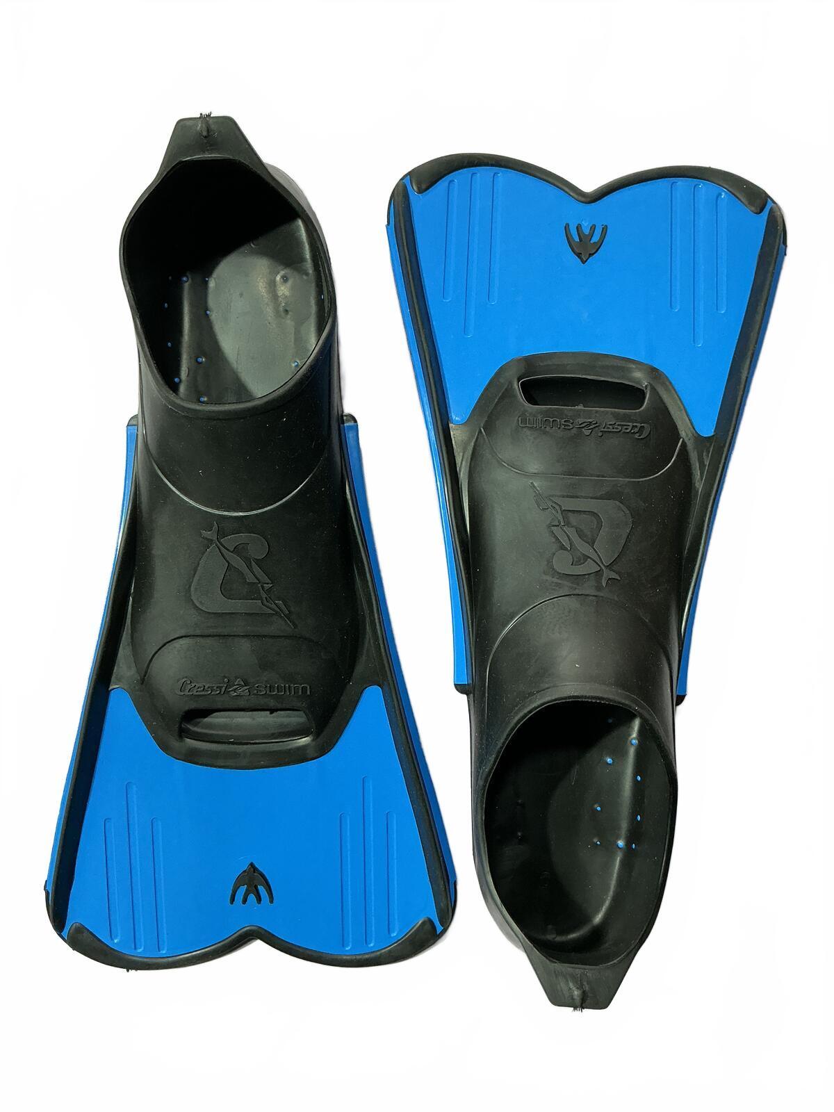 Cressi Rondine Scuba Diving Fins Size 39-40 5.5/6.5 Black and Blue