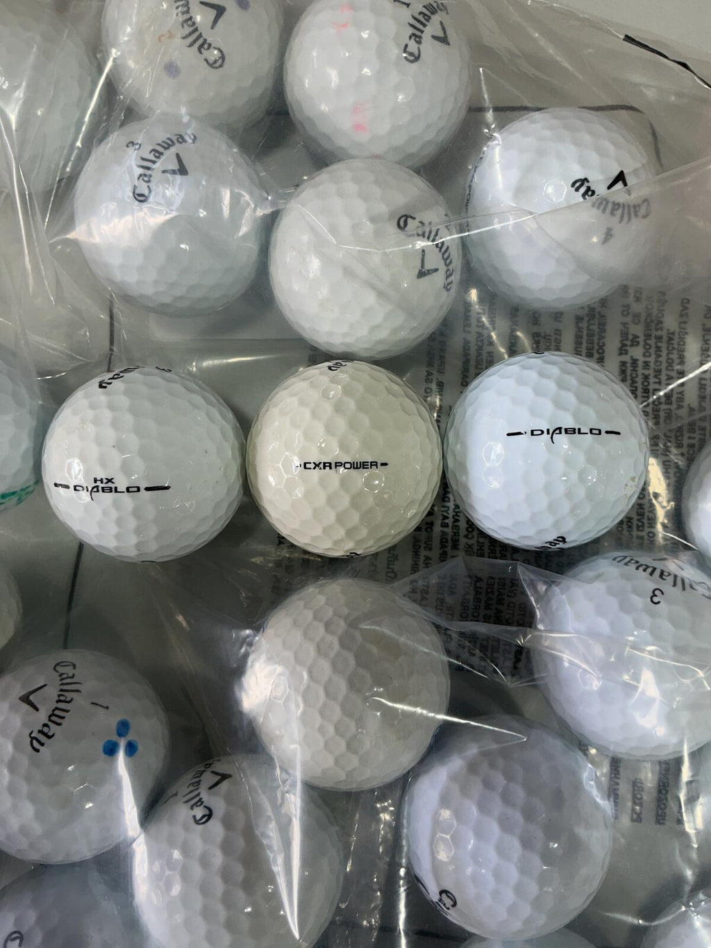Callaway 24 Mixed Golf Balls water reclamation Standard Size Used Ball Lot