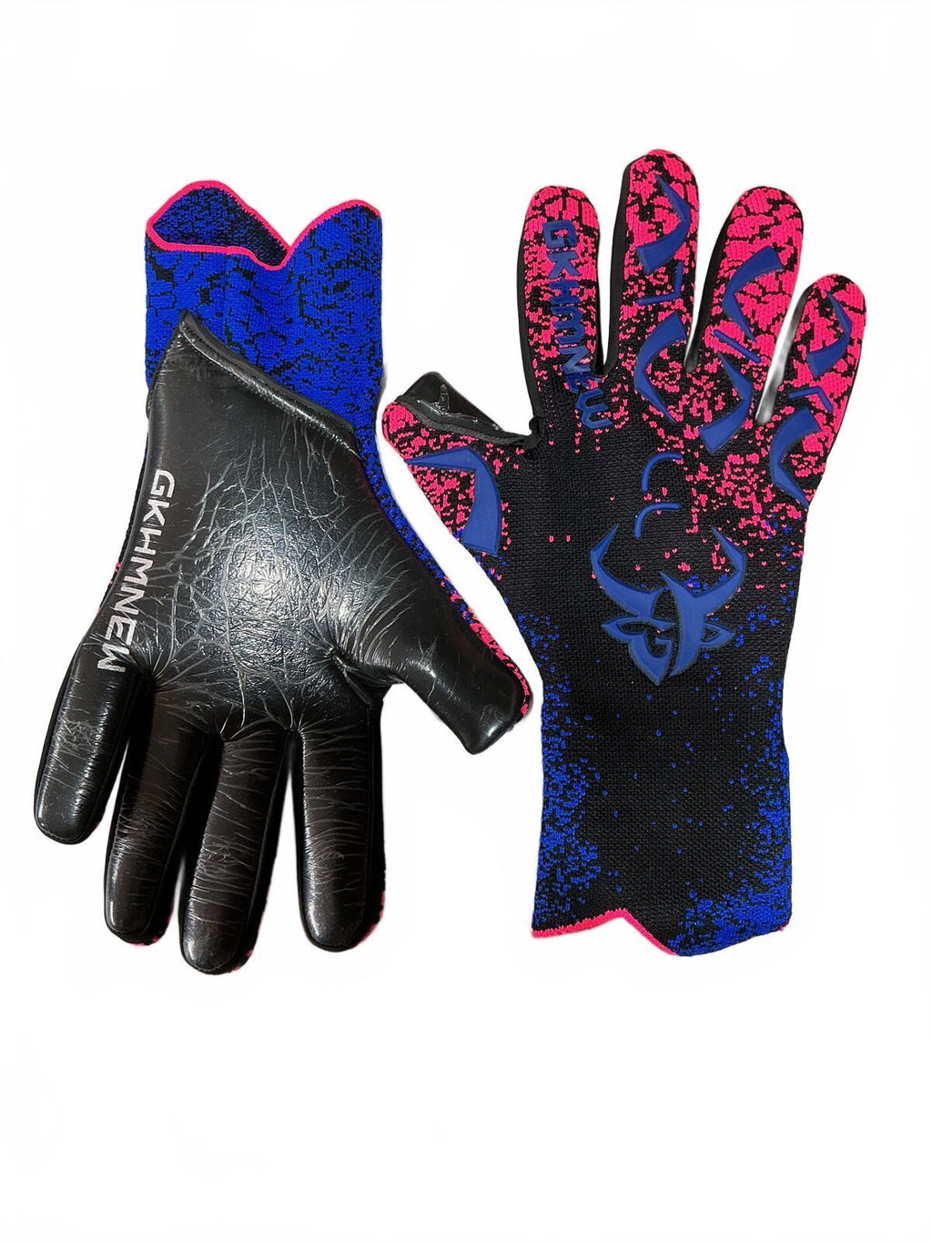 GKHMNEU Goalkeeper Gloves Size 9 Black Blue Pink Soccer Grip Gloves