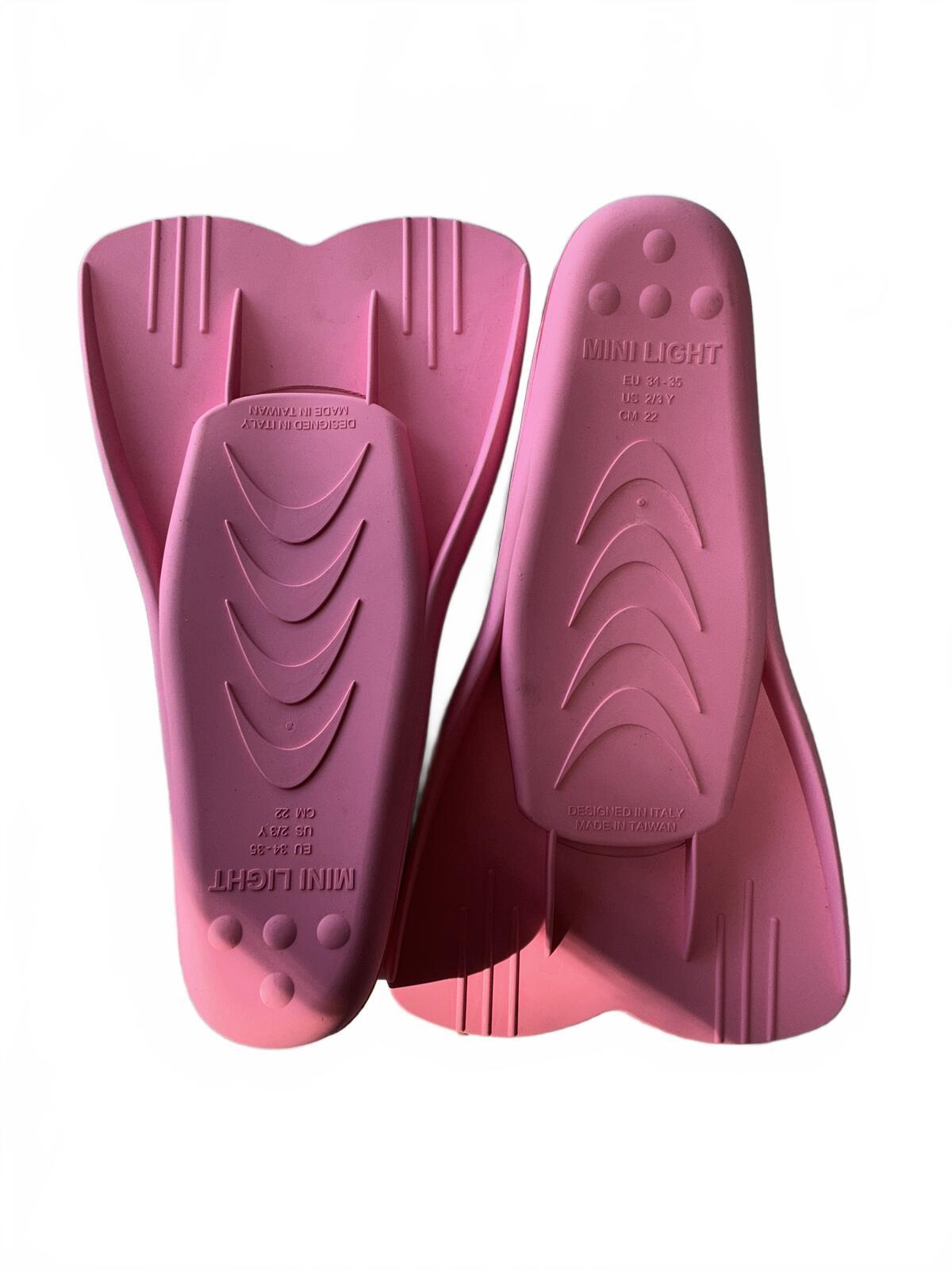 Cressi Mini Light Swim Fins Pink Size EU 34/35 UK 1/2 US 2/3 Y Kids