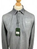Macade Golf Grey Long Sleeve Polo Shirt Size M