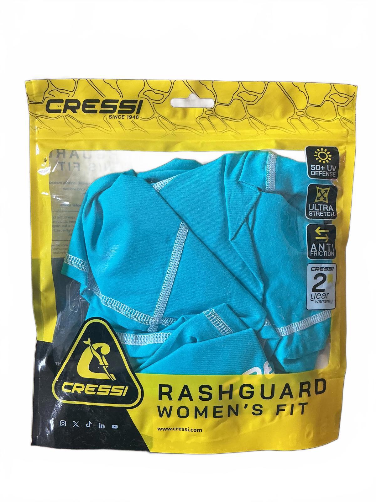 Cressi Women's Fit Rashguard Size Xl UV Protection Stretch Swimwear