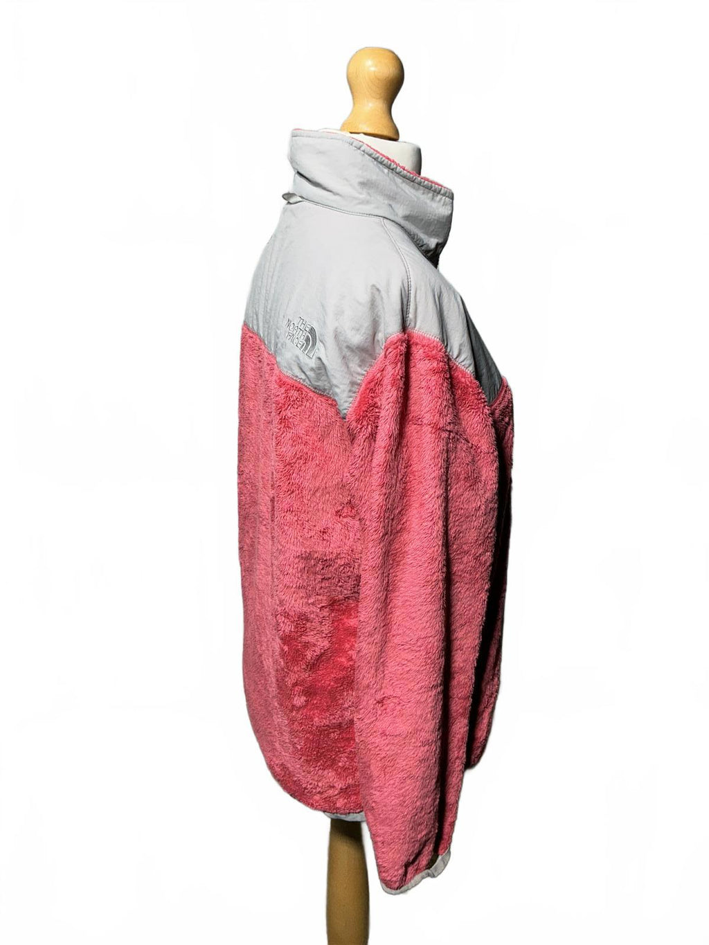 The North Face Girls Pink and Grey Fleece Jacket