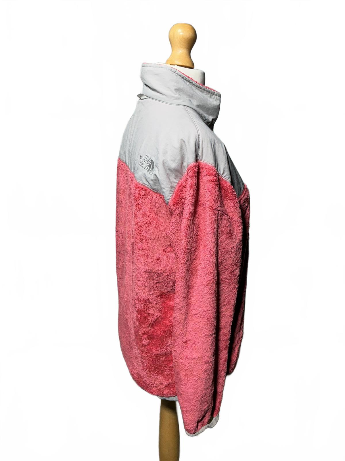 The North Face Girls Pink and Grey Fleece Jacket