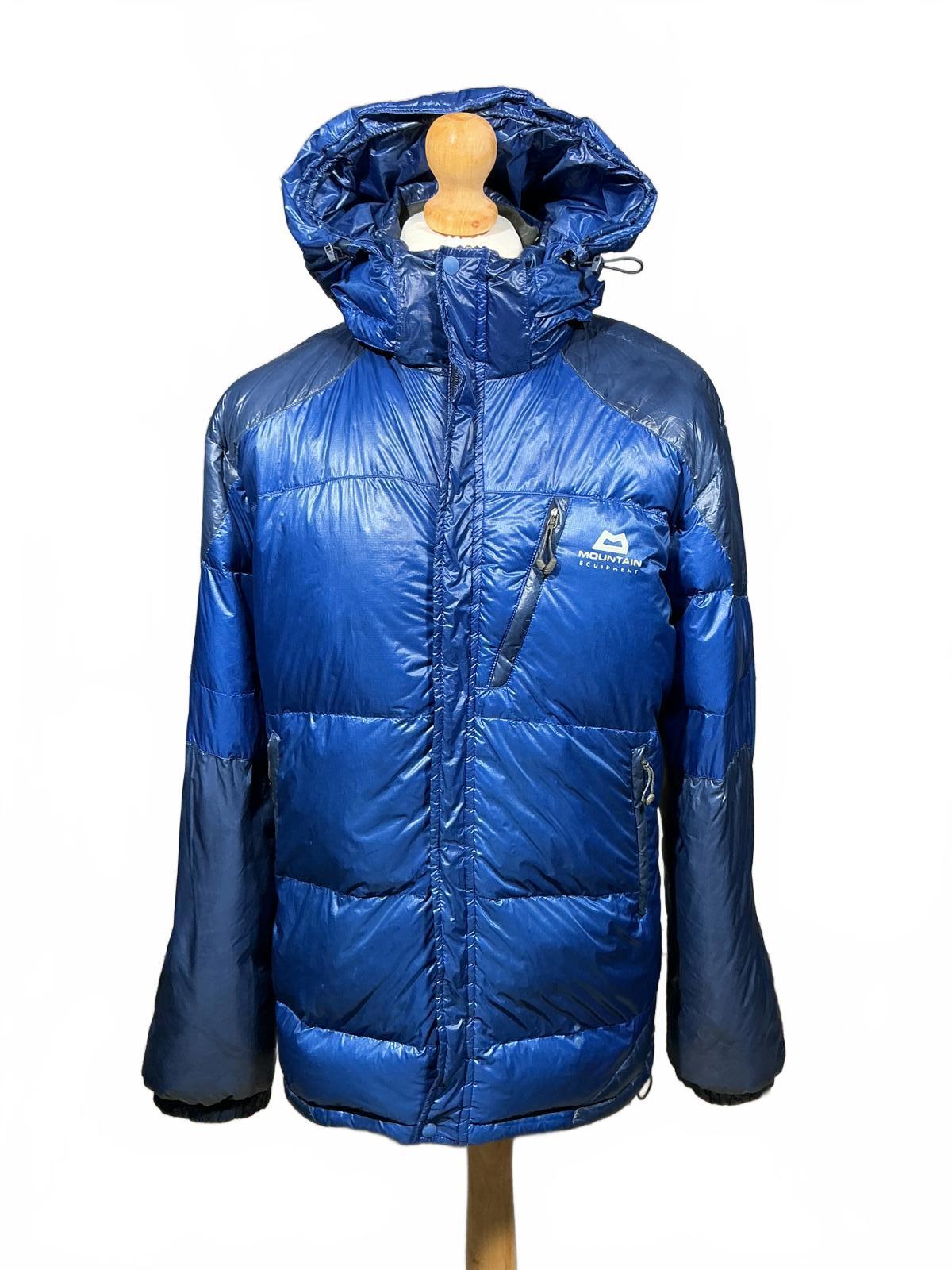 Mountain Equipment Men's Blue Puffer Jacket with Hood