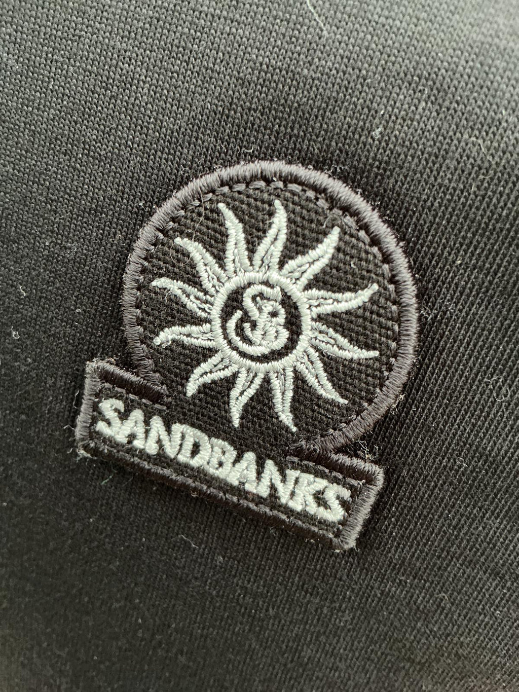 Sandbanks Badge Logo Black T-Shirt Small
