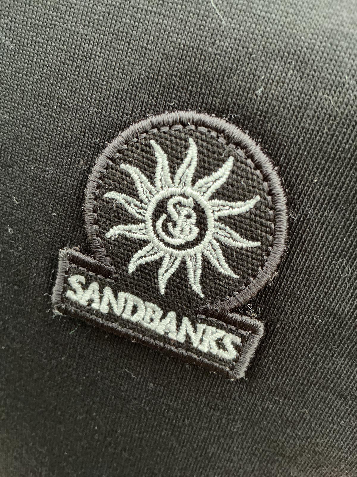 Sandbanks Badge Logo Black T-Shirt Small
