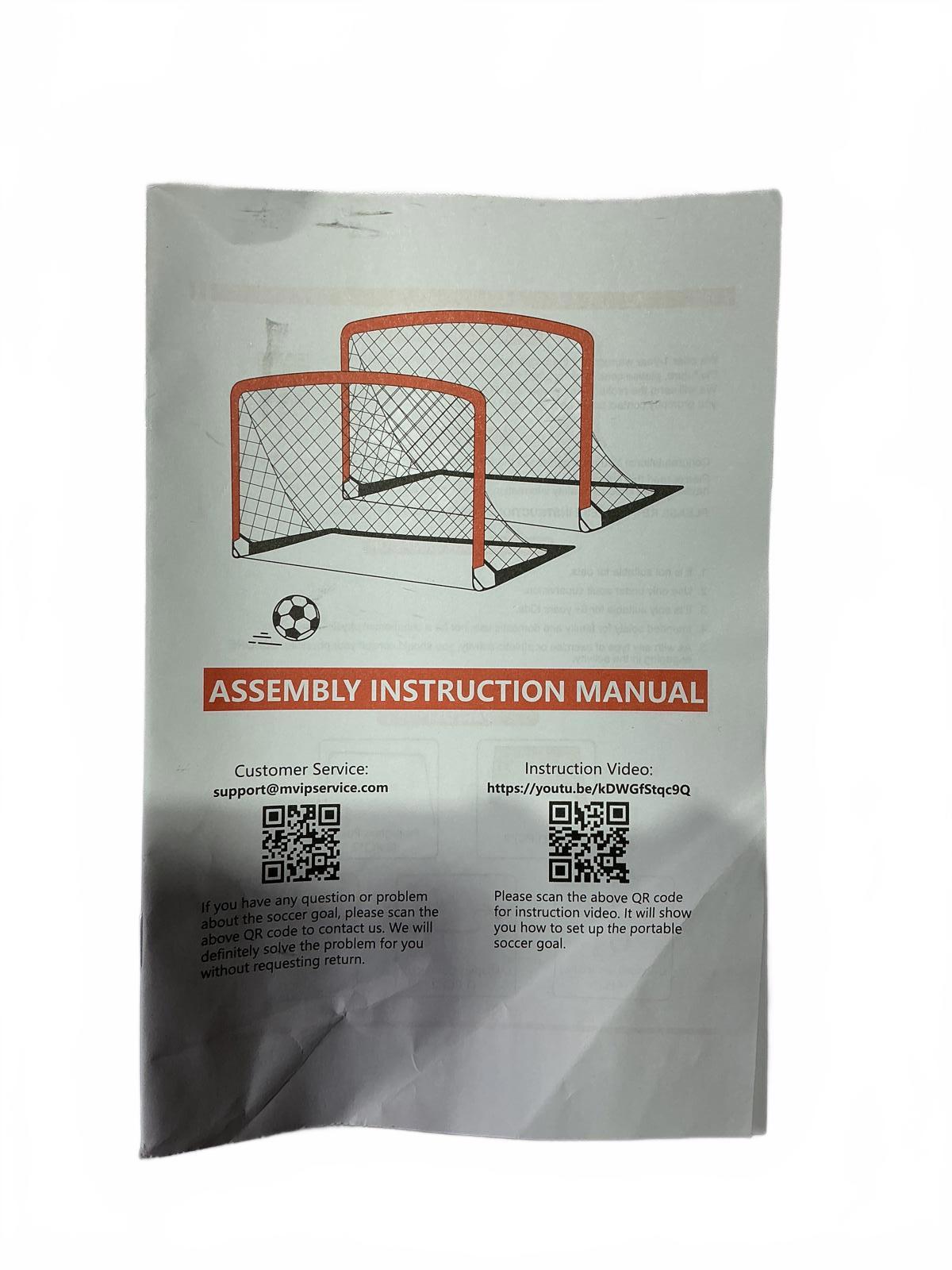 Generic 5' x 3.6' Soccer Goal Set with Net and Accessories for Football