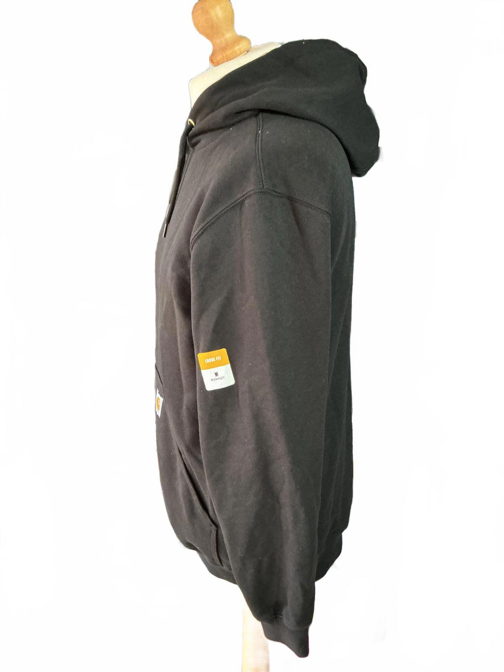 Carhartt Mens Loose Fit Mid weight Black Hoodie Size M