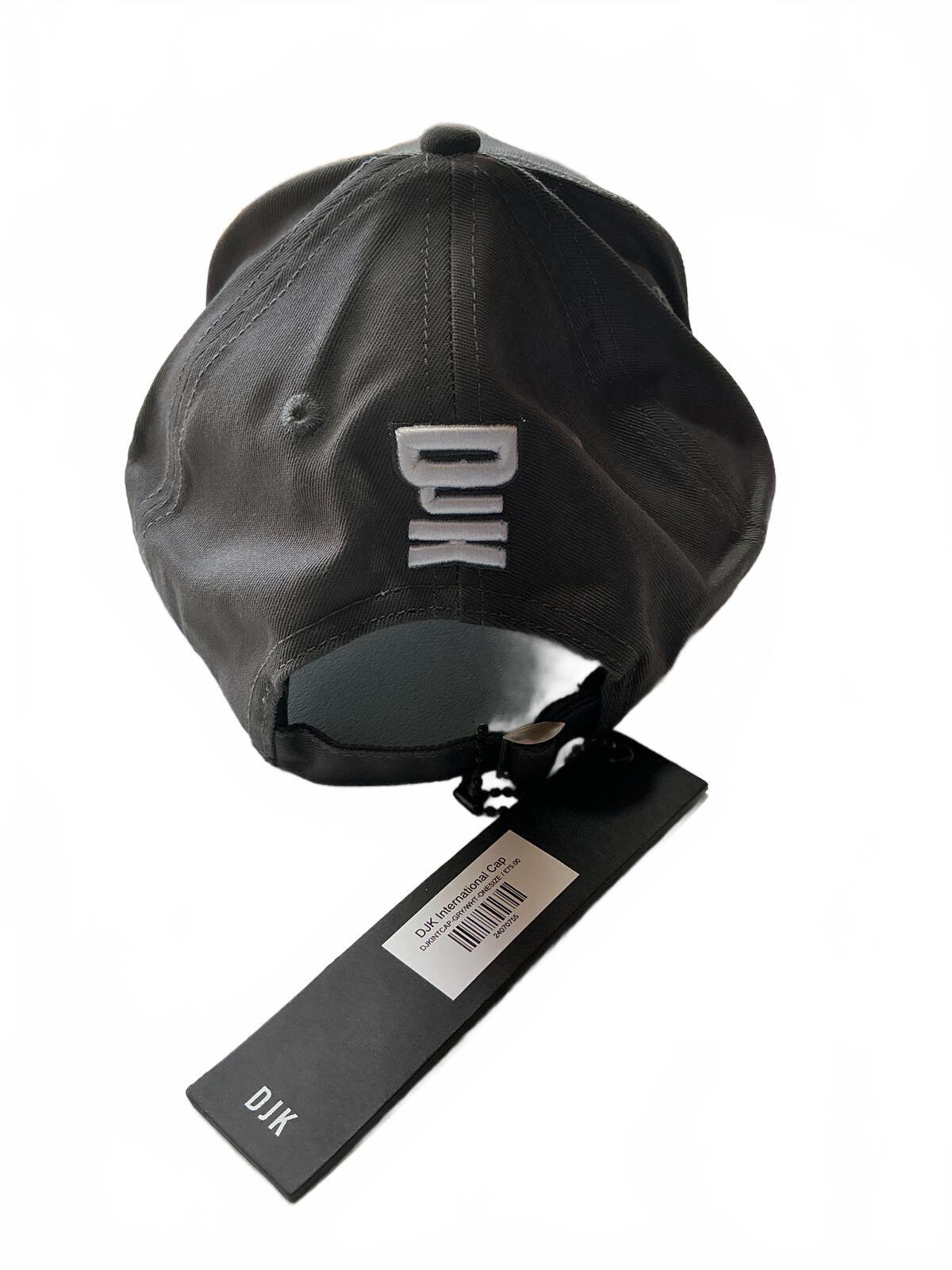 DJK International Grey Baseball Cap Adjustable Size Casual Hat