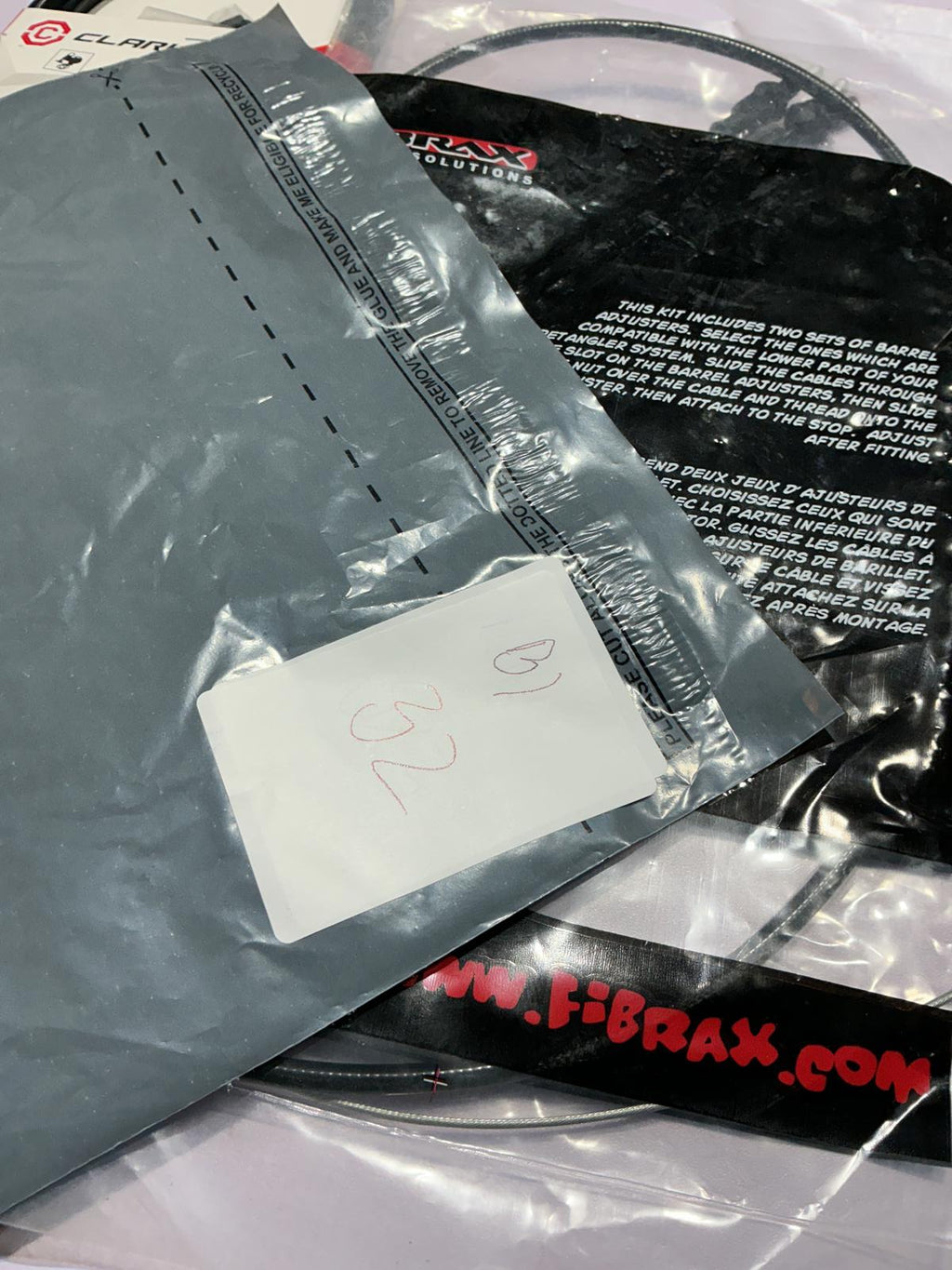 Fibrax BMX Rotation Lower Cable/Two Clarks Gear cable