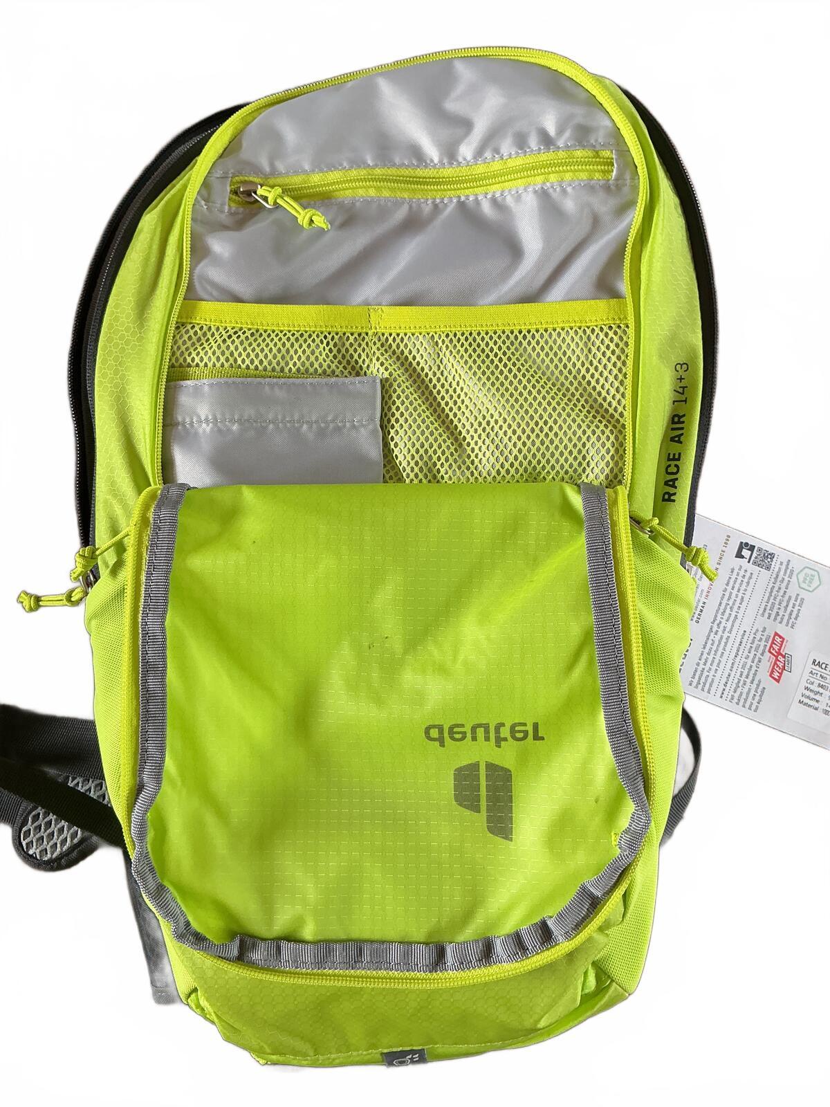 Deuter Race Air 14+3 Lightweight Ventilated Cycling Backpack Green
