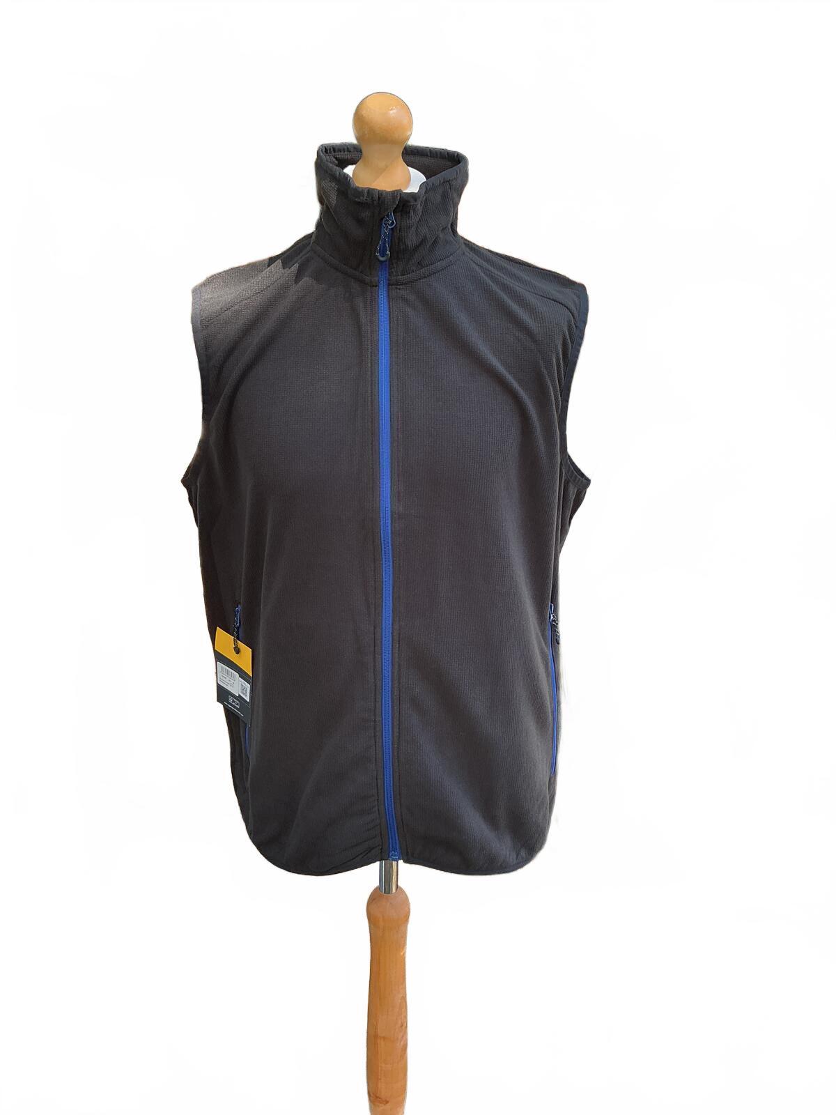 *NEW* Regatta Professional TRF695 Black Blue Fleece Gilet Bodywarmer UK XL