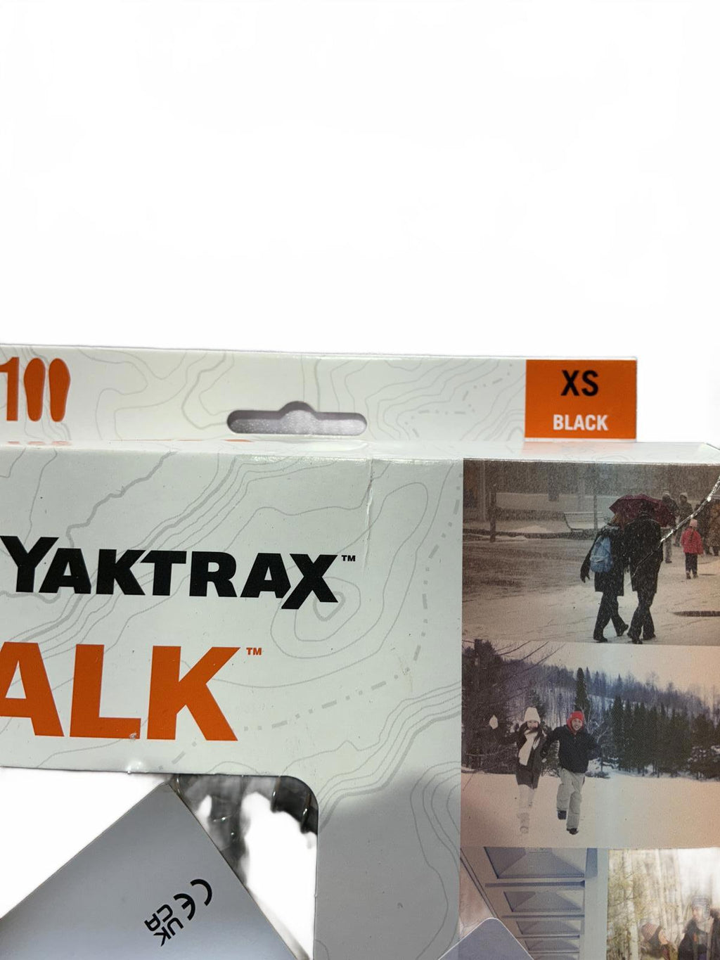 2xYaktrax Walk Ice Traction Cleats Black XS UK 2-5 and L 9-11