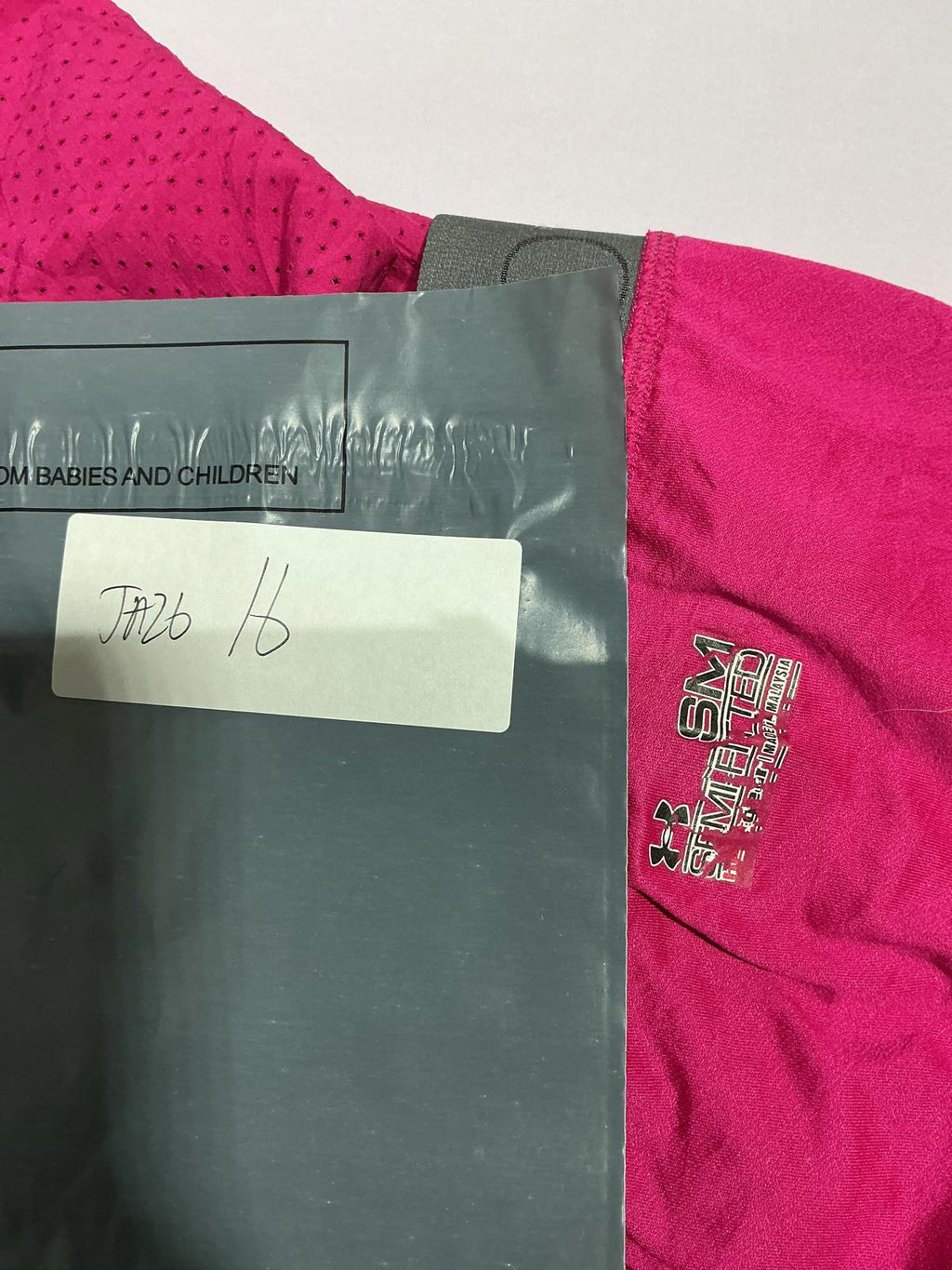 Under Armour Women's Activewear Shorts Pink with Grey Waistband