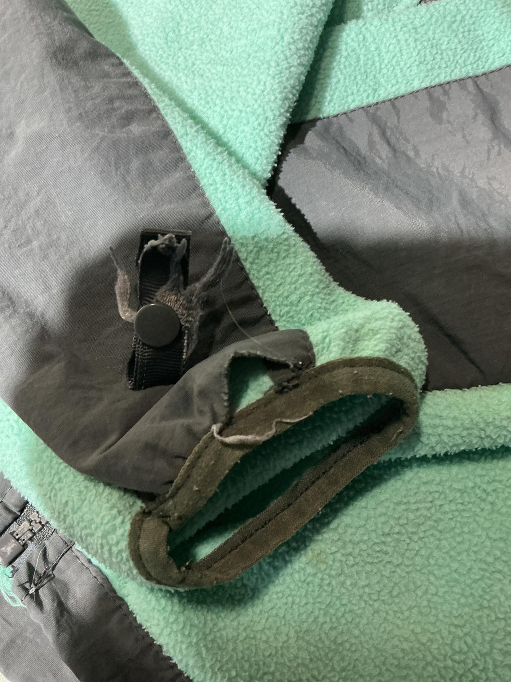 The North Face Women's Fleece Jacket in Mint and Grey