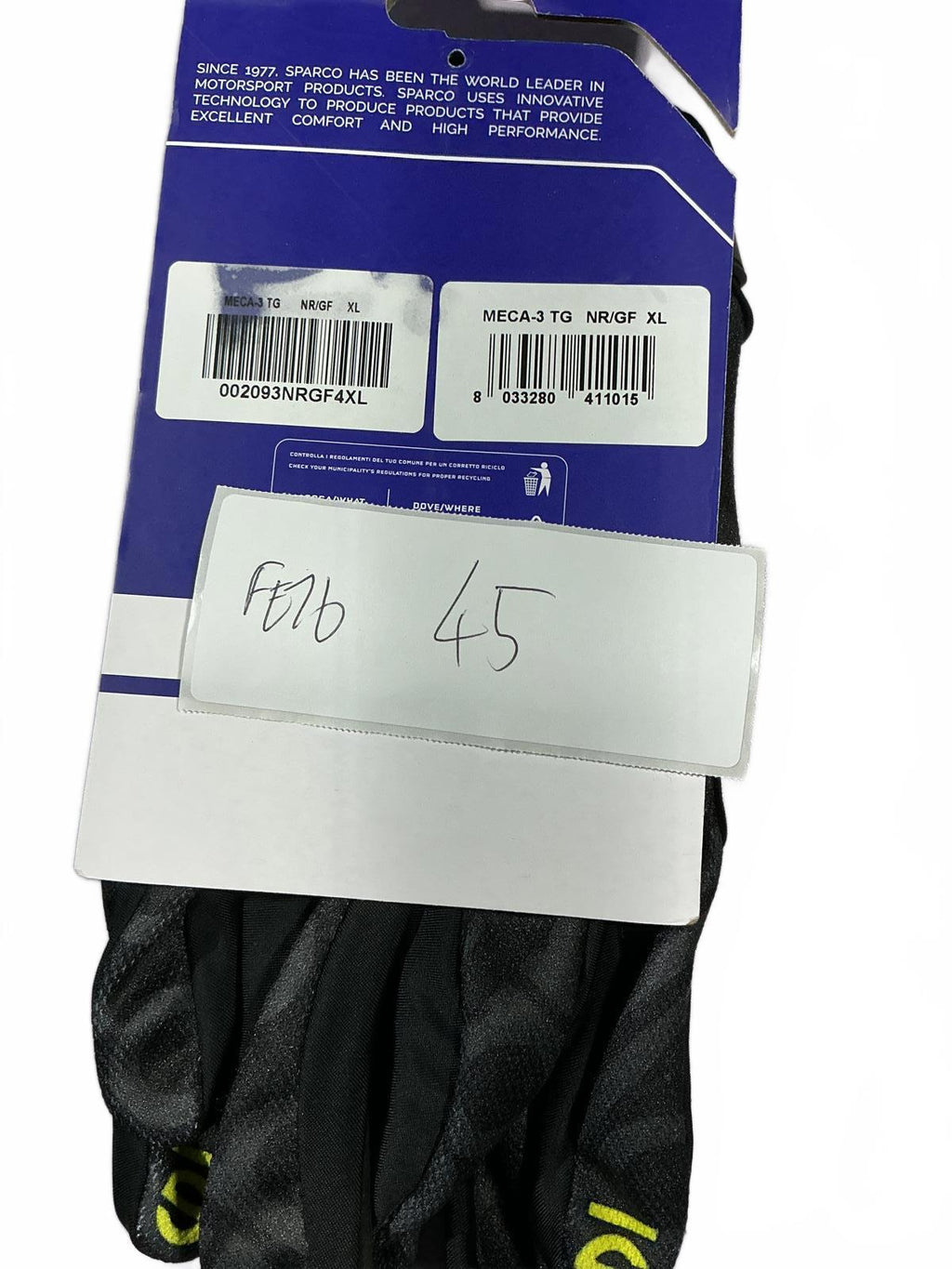 Sparco MECA III Gloves XL