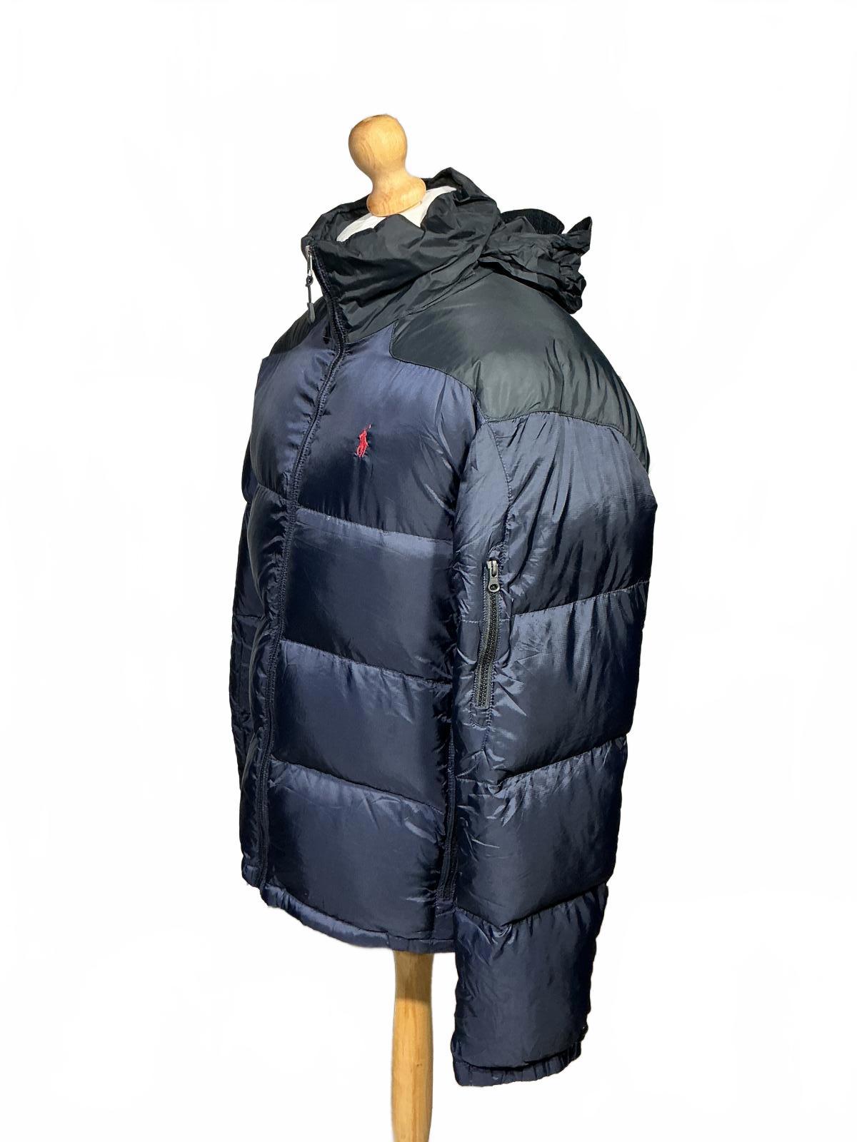 Polo Ralph Lauren Men's Navy Blue Puffer Jacket with Hood