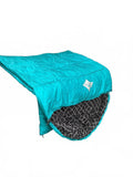 MCOTA Single Adult Sleeping Bag Teal/Black Mummy Style Camping Bag with Sack
