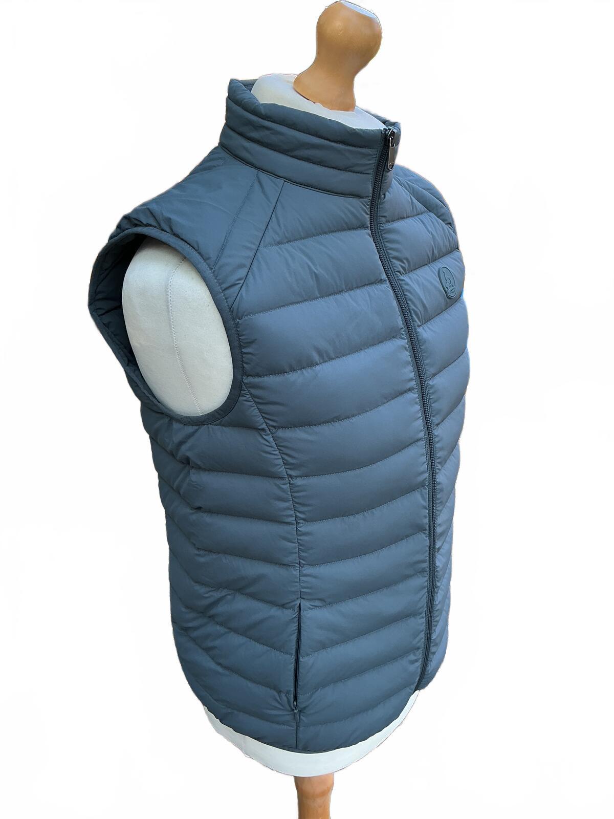 Jott Men's Blue Grey Padded Gilet Vest Size Regular M Lightweight Warm
