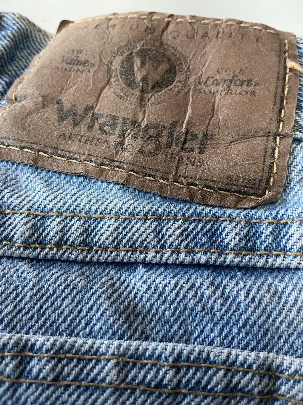 Wrangler Light Blue Denim Shorts Casual Summer Wear Size Waist 36in.