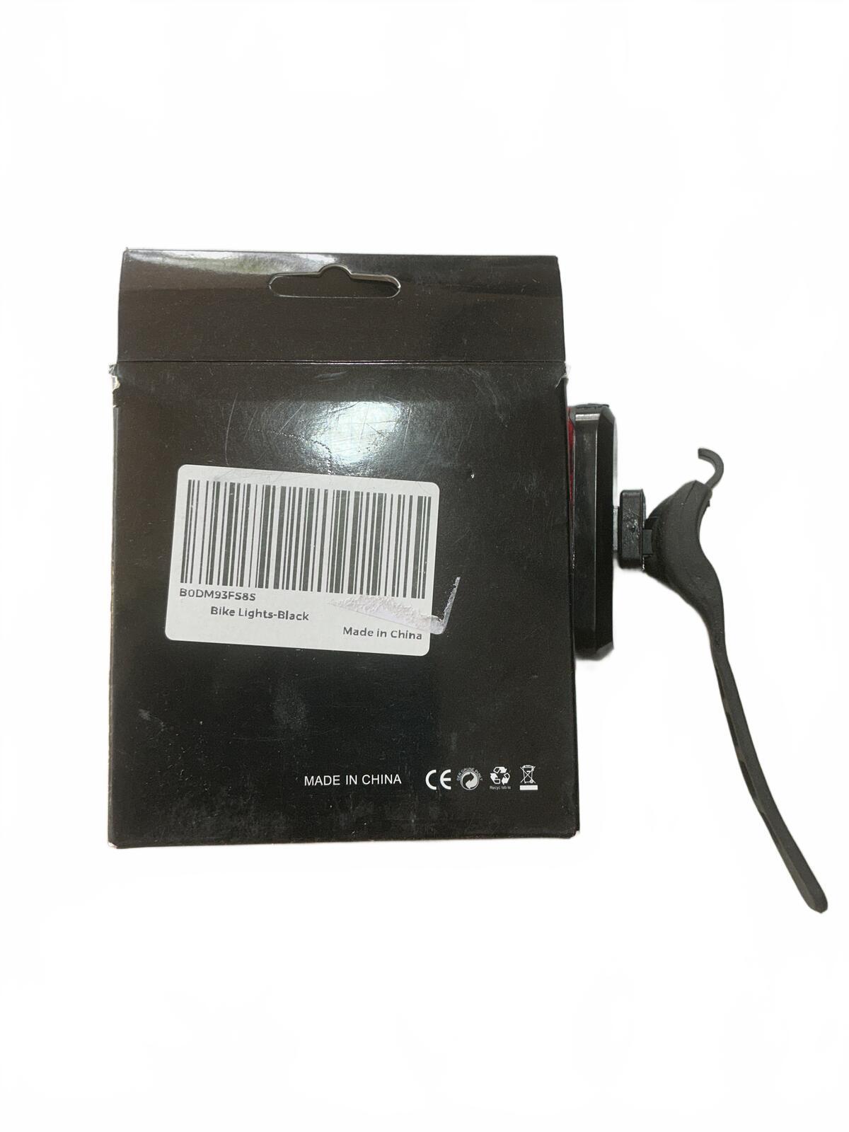 Rechargeable Bicycle Lamp+Rear Safety Light with Silicone Strap - Compact