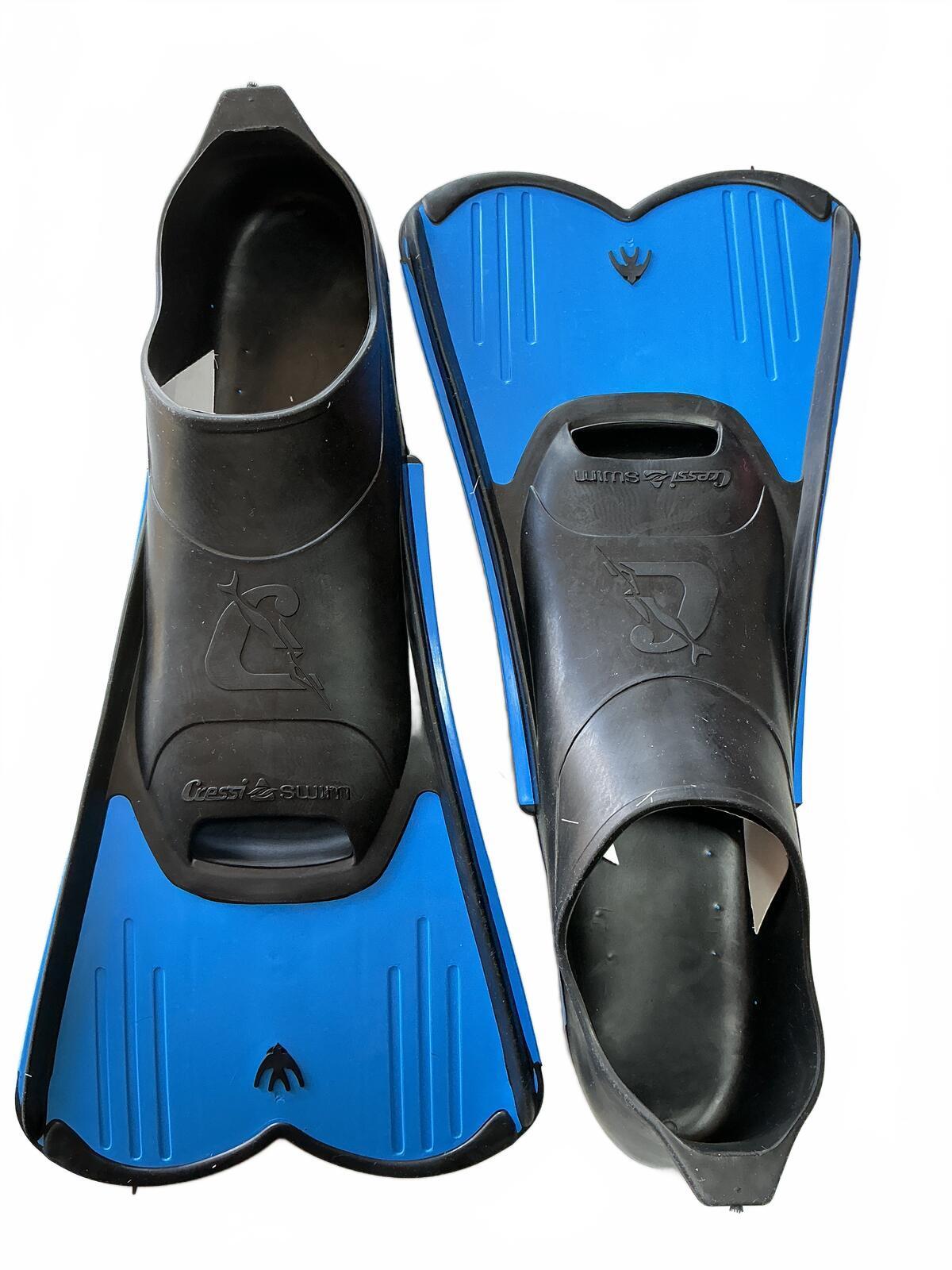 Cressi-sub Rondine Light Blue Black Swim Fins Size 43-44 UK 8⅓-9⅓
