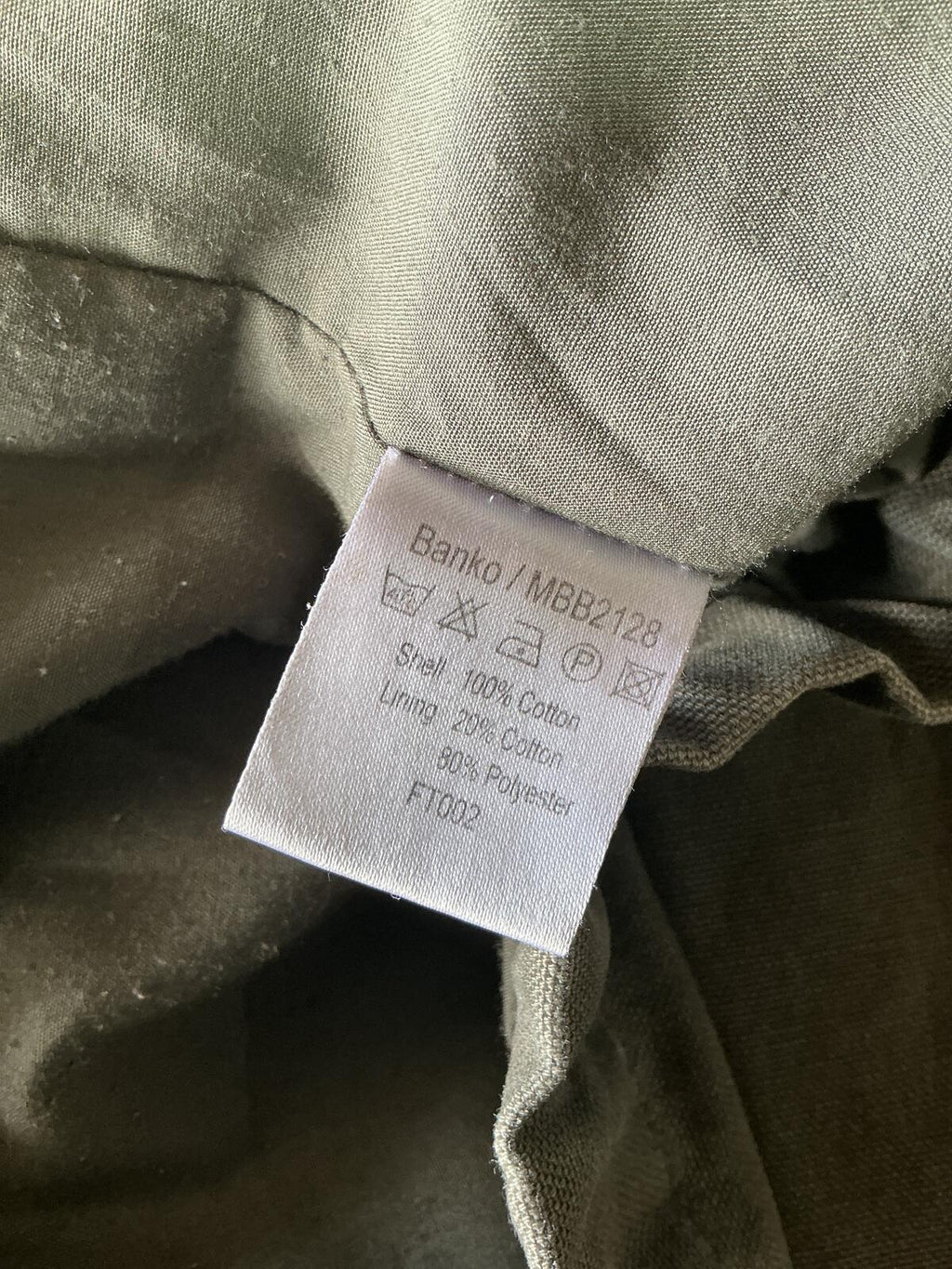 Vintage Boxfresh Men's Utility Jacket Size Medium Green Military Style Casual