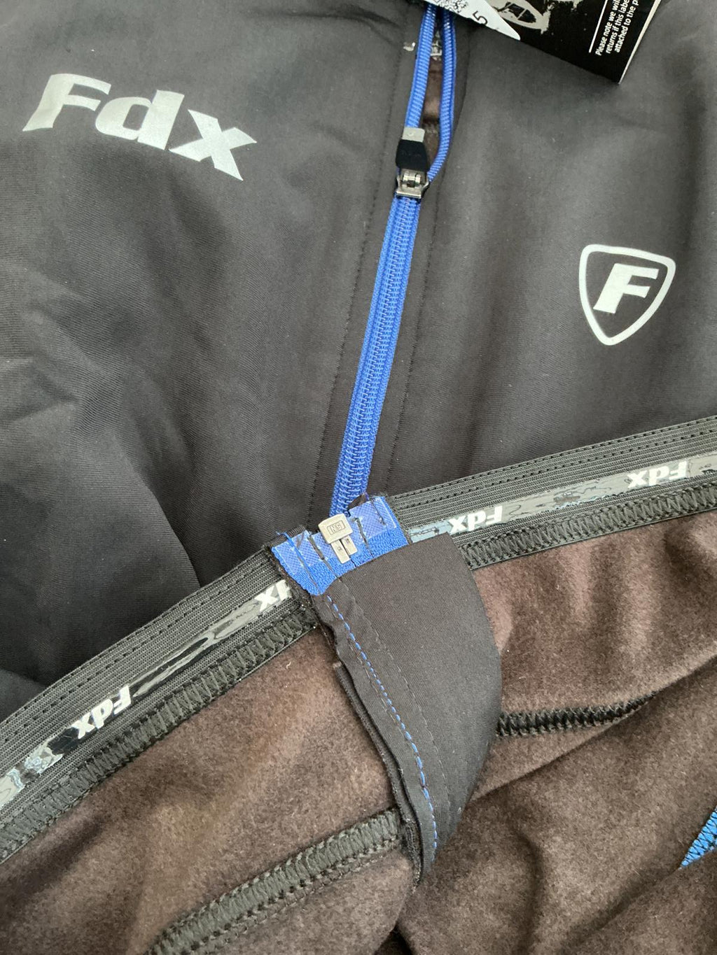 Fdx Black and Blue Cycling Jacket Size Regular Xl