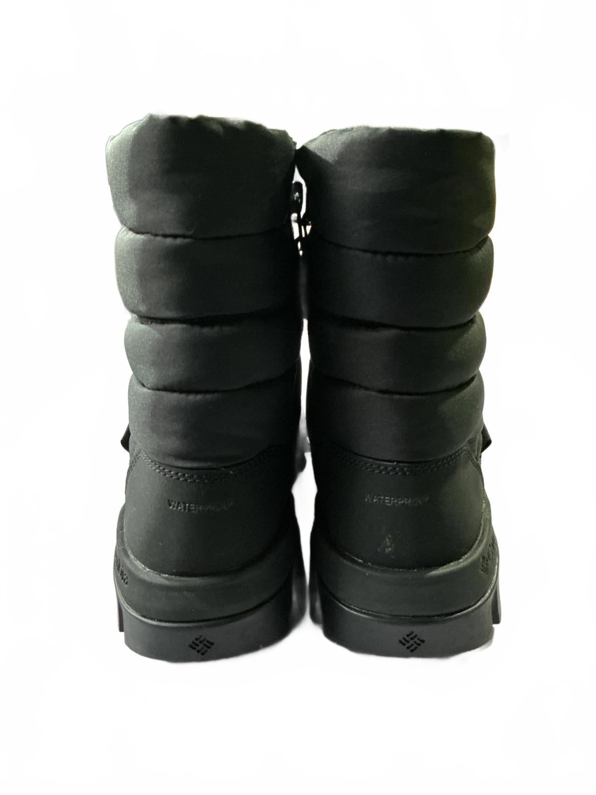 Columbia Waterproof Snow Trot Black Winter Boots Ski Size 4.5