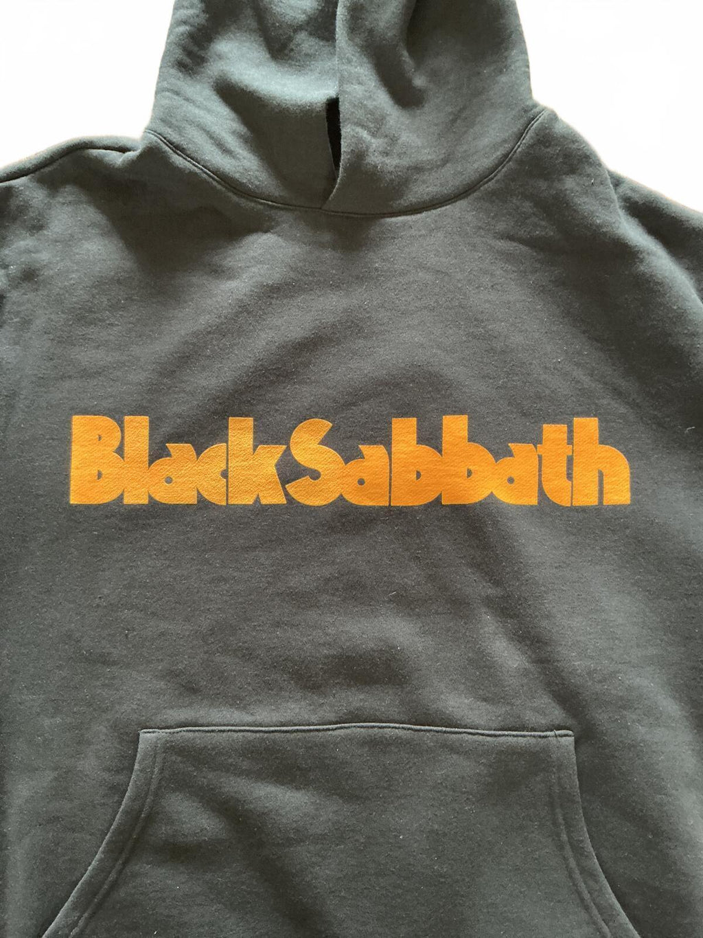 Black Sabbath Black Orange Graphic Hoodie Size M Band Merch