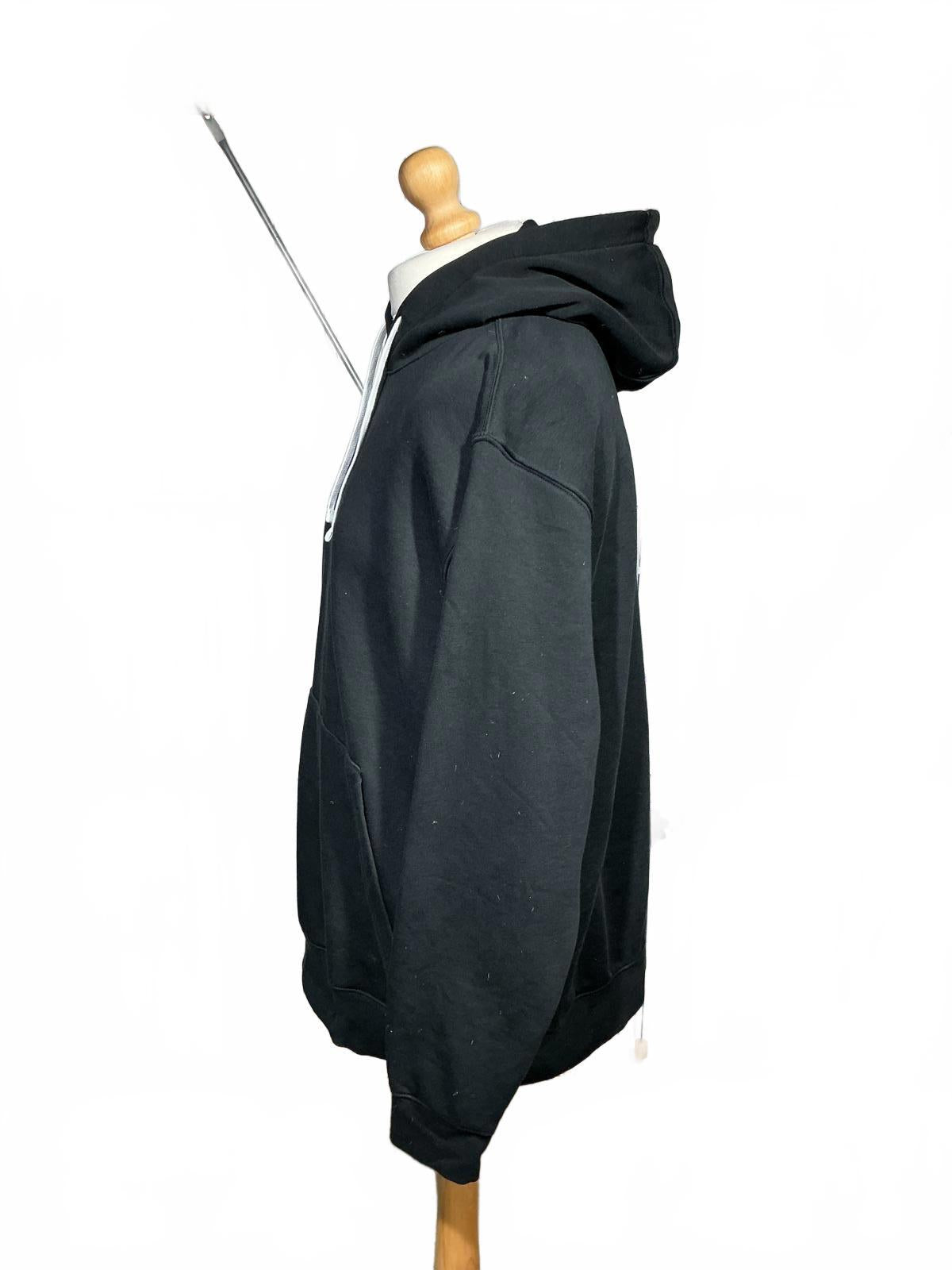 Nike Black Hoodie with White Swoosh Logo