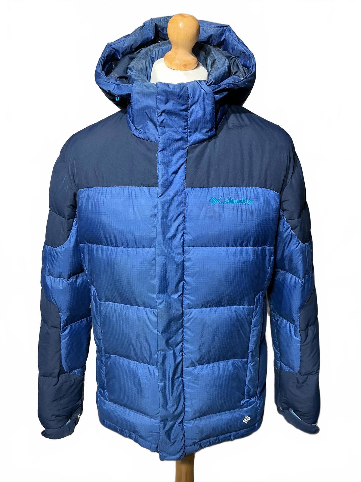 Columbia Men's Blue Hooded Puffer Jacket