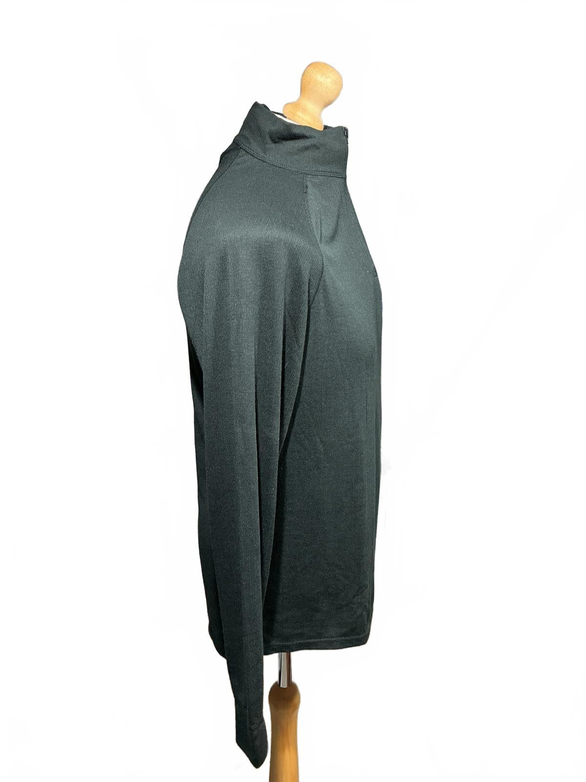 Regatta Black Thermal Long Sleeve Half Zip Top Regular Large