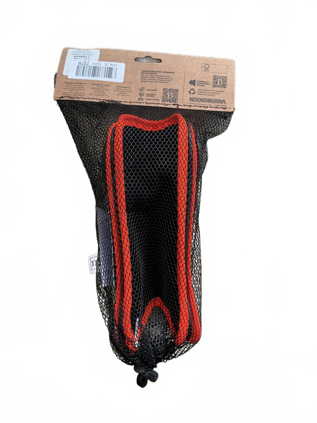 Kookaburra Neon Black Hockey Shin Guards XX-Small