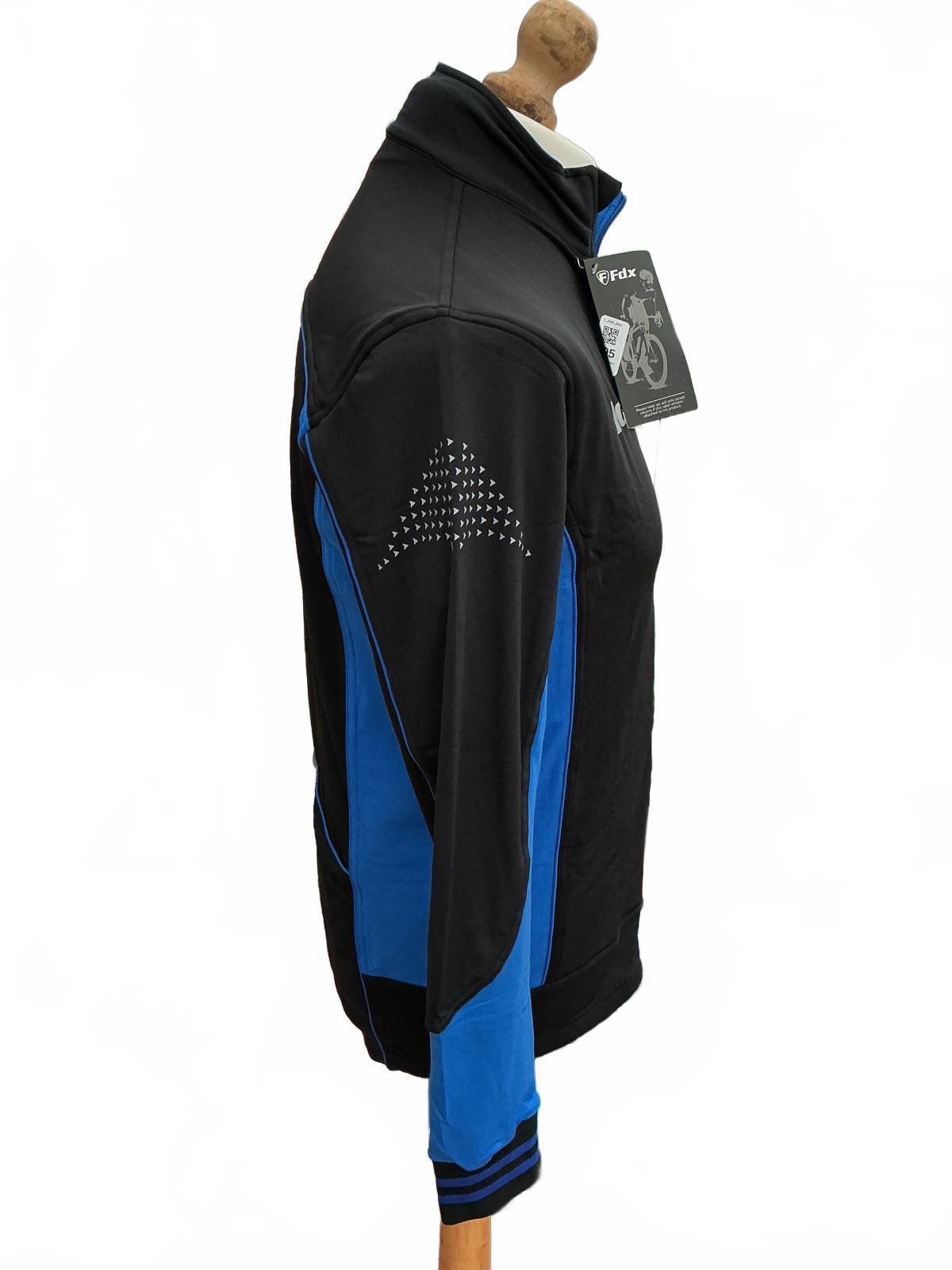 Fdx Black and Blue Cycling Jacket Size Regular Xl