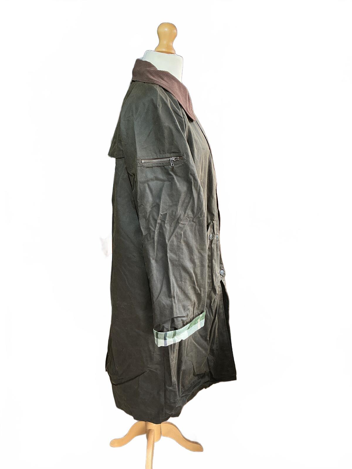 We the free Classic Waxed Cotton Long Coat Jacket Size Regular M Stylish
