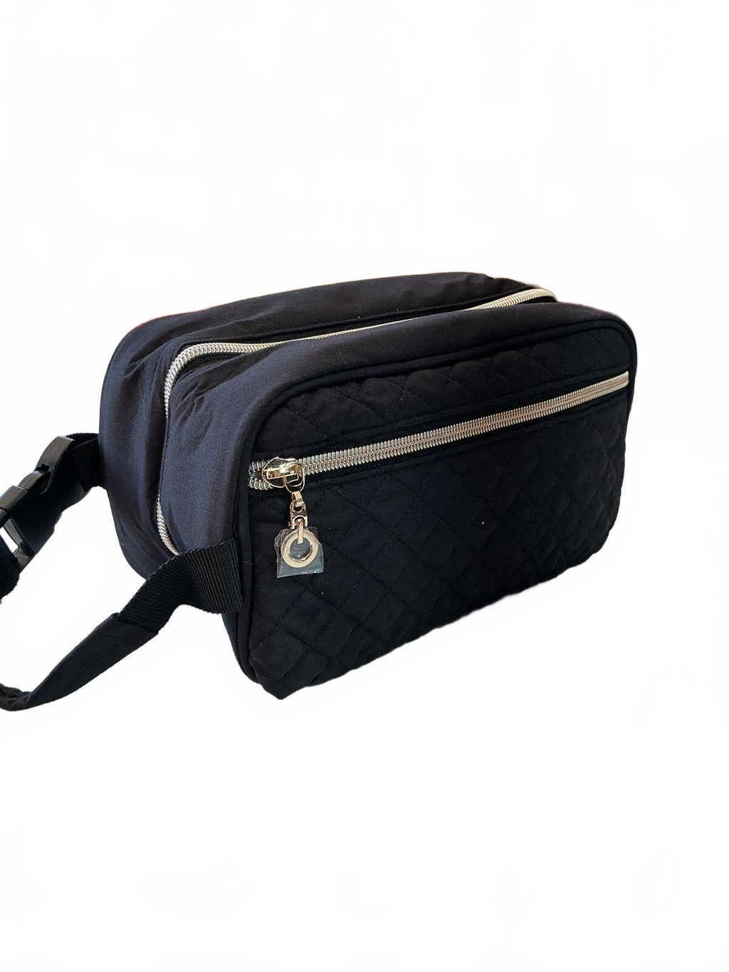 *NEW* Damero Large Quilted Insulated Lunch Bag Set with Ice Packs Black