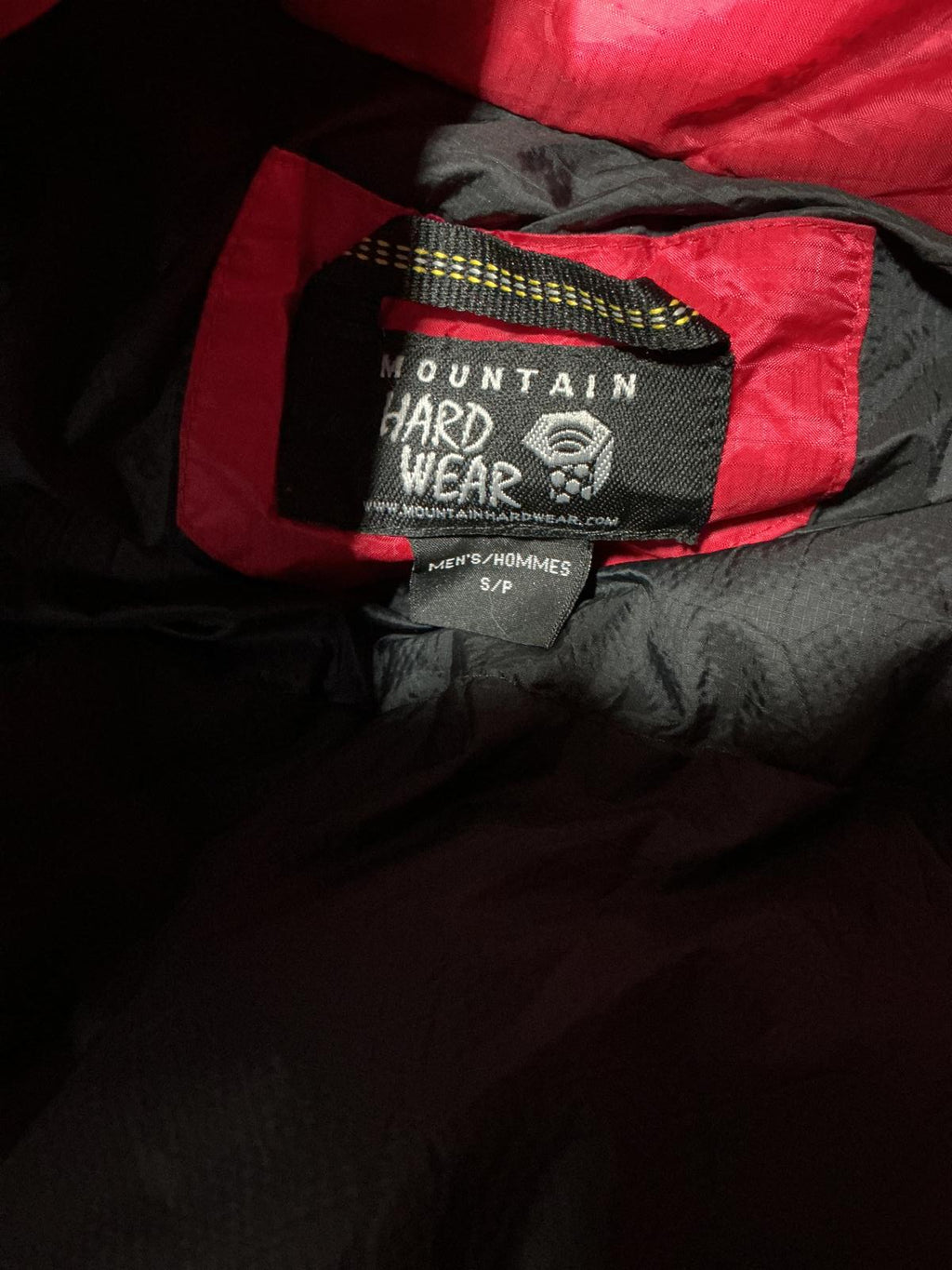Mountain Hardwear Insulated Men's Red and Black Hooded Jacket