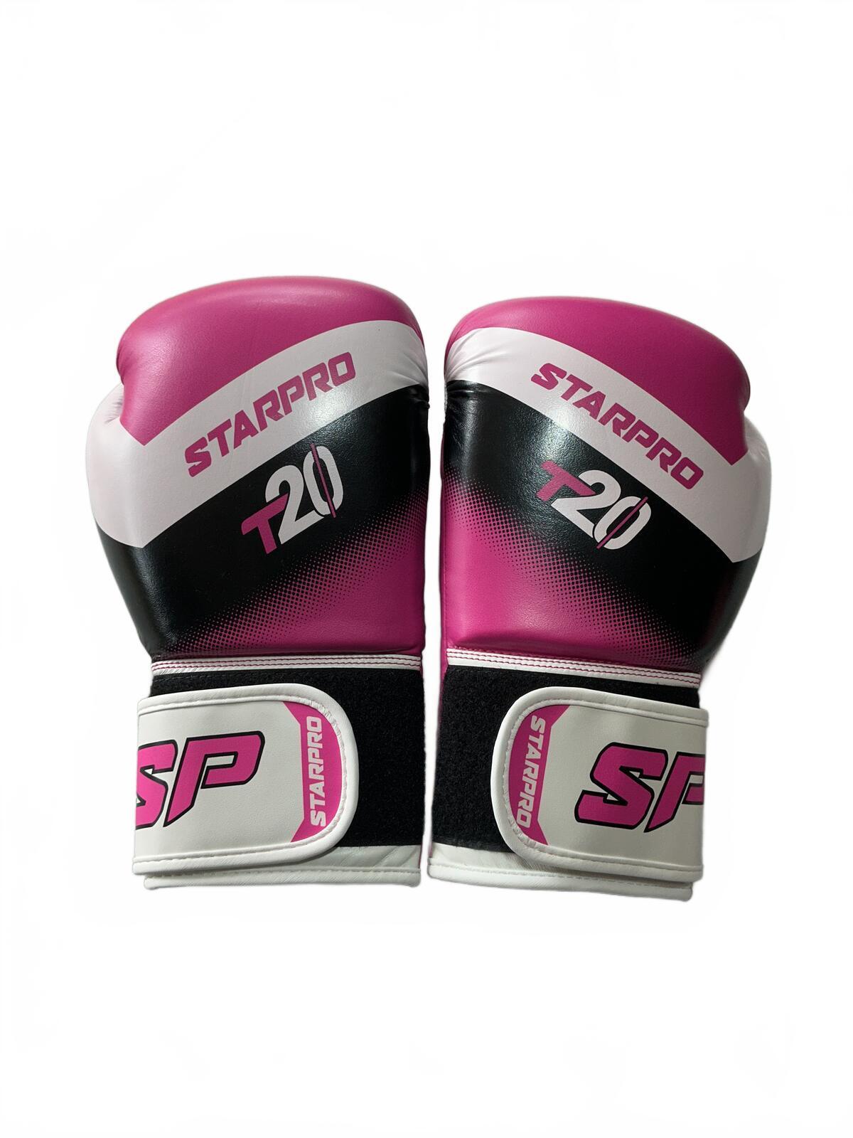 Starpro T20 Pink Boxing Gloves 10 oz Size for Training and Sparring