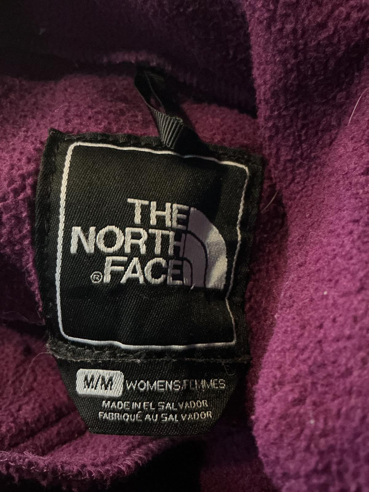 The North Face Women's Fleece Jacket Purple and White