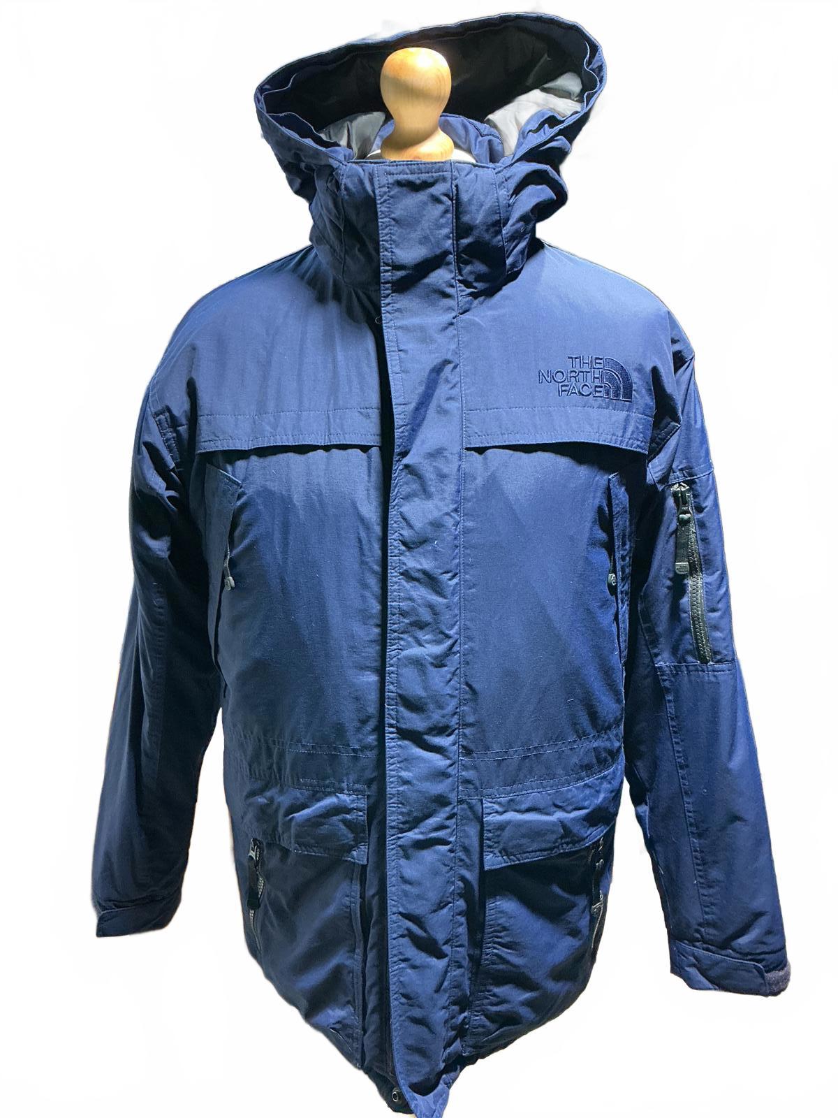 The North Face Men's Blue Puffer Jacket with Hood