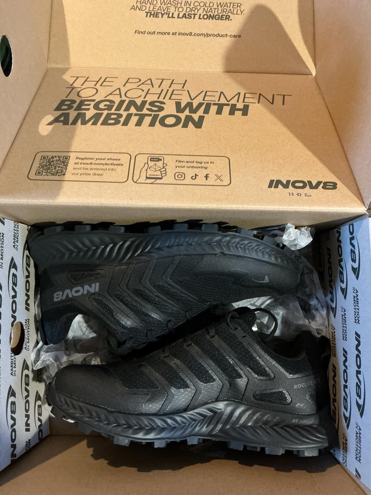 Inov-8 Black Gore-Tex Trail Running Shoes UK Size 8