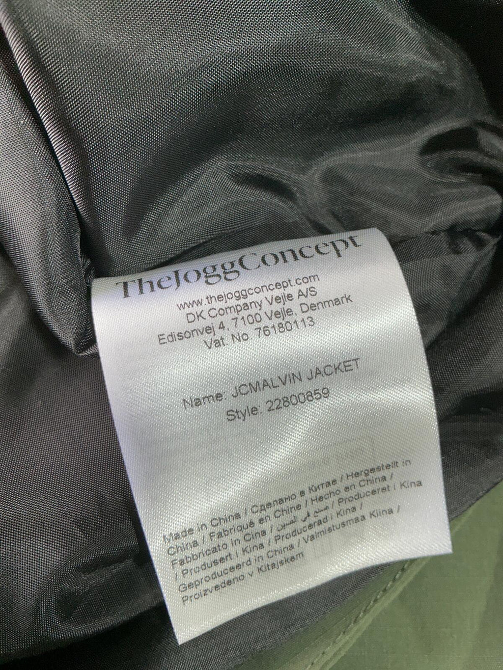 *NEW* ThejoggConcept JCMALVIN Green Jacket Size M Utility Pockets Zip Up Jacket.