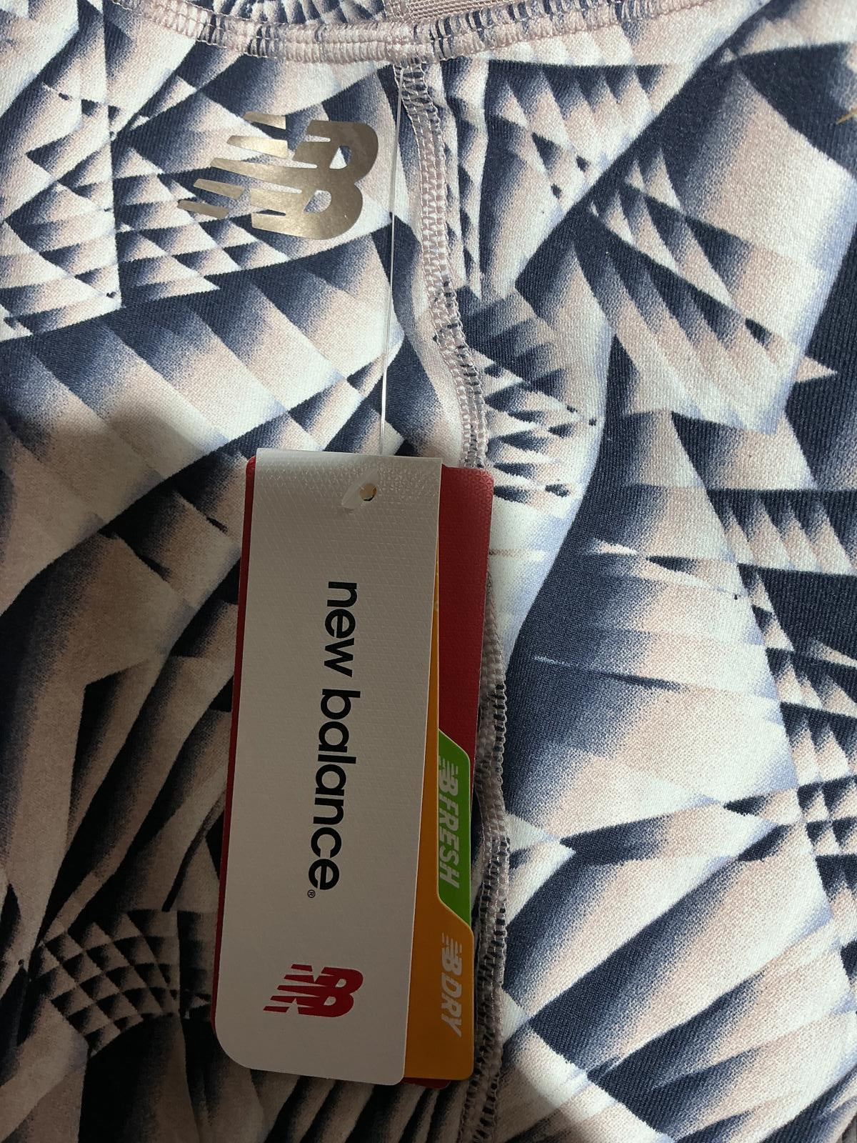 New Balance Wicking High Rise Fitted Printed Leggings Size XL