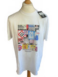 Weekend Offender White Graphic T-Shirt Size L Casual Streetwear Cotton